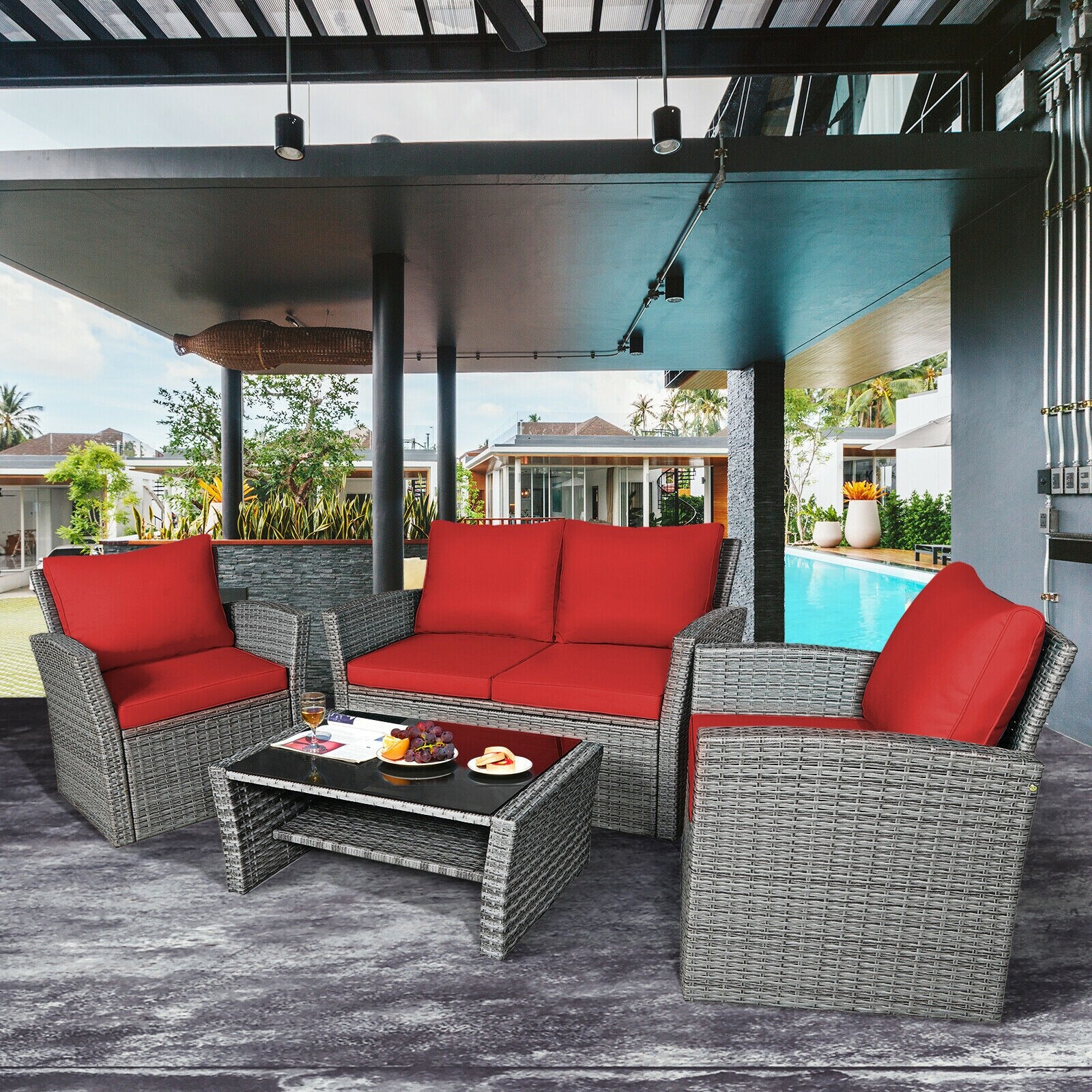 Slickblue D-CO-+ERC14876WH Patio-Conversation-Sets - View #7