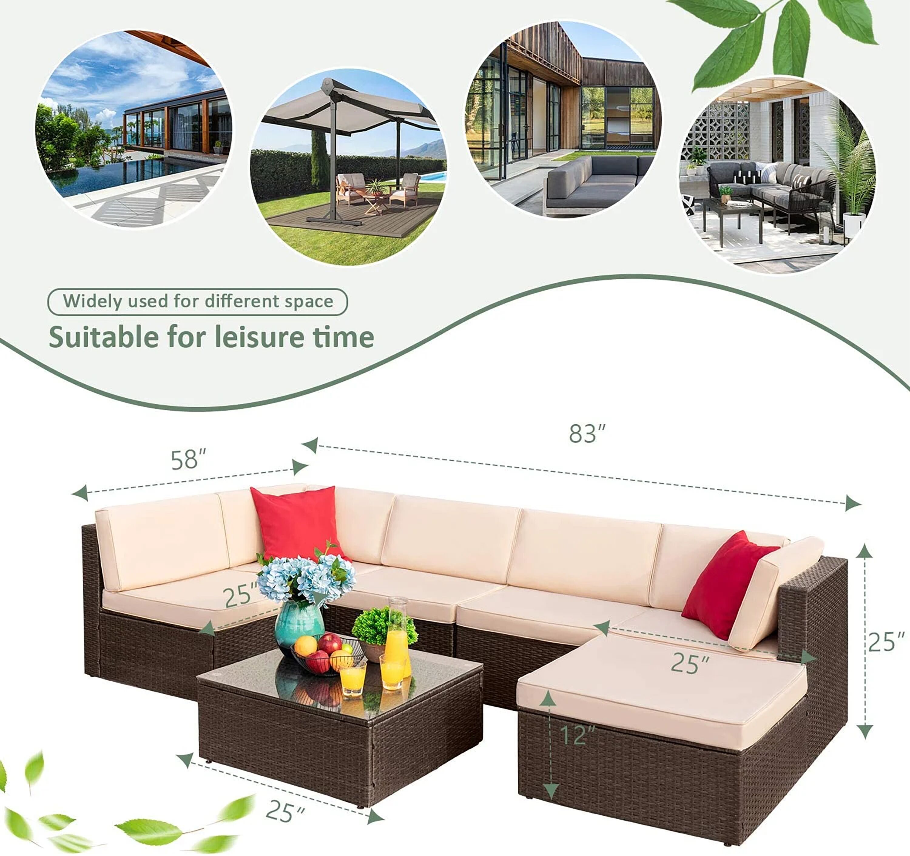 Vineego LS-71OT02A1AS0BG Patio-Conversation-Sets - View #6