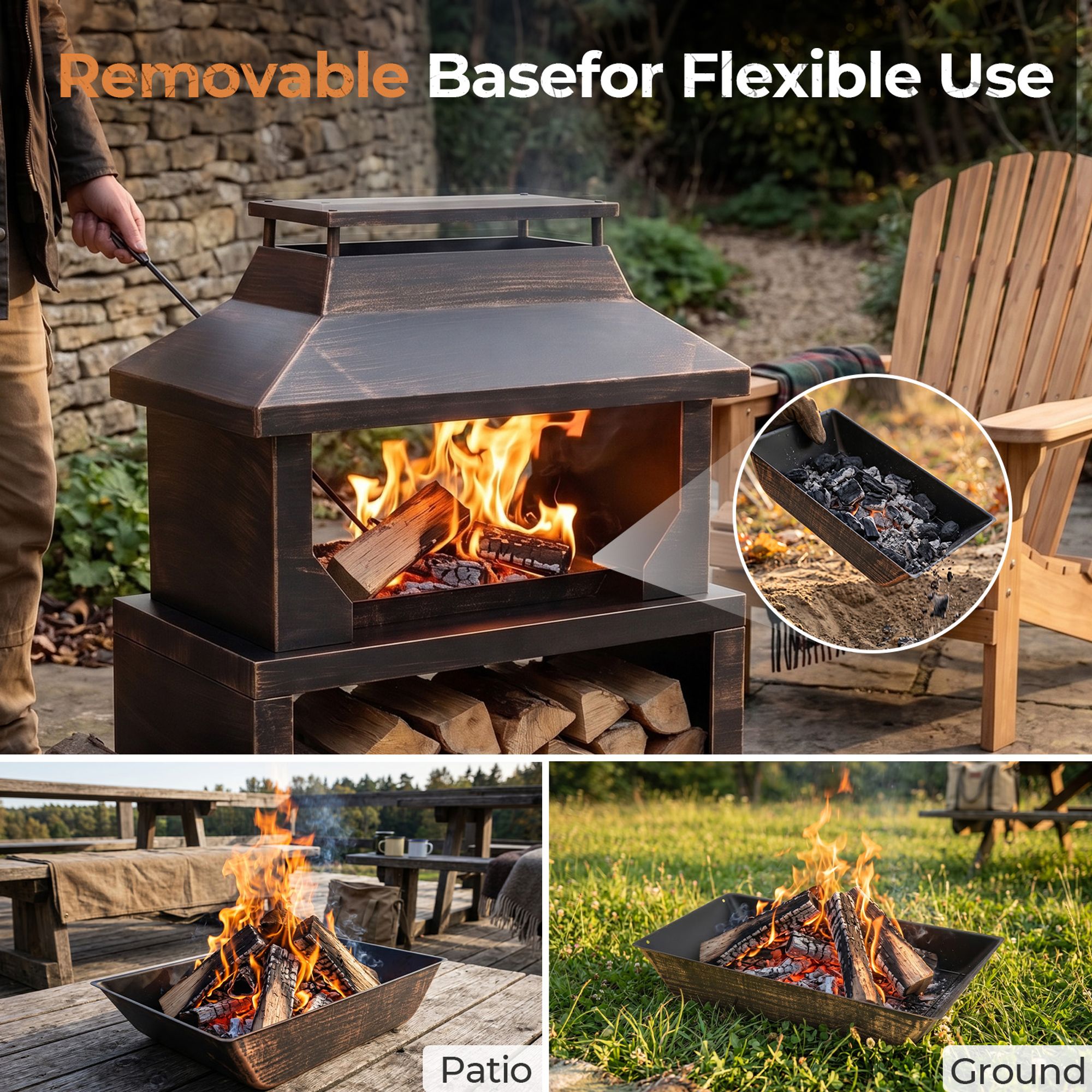 Winado 1-G58000886 Outdoor-Wood-Burning-Fireplaces - View #5