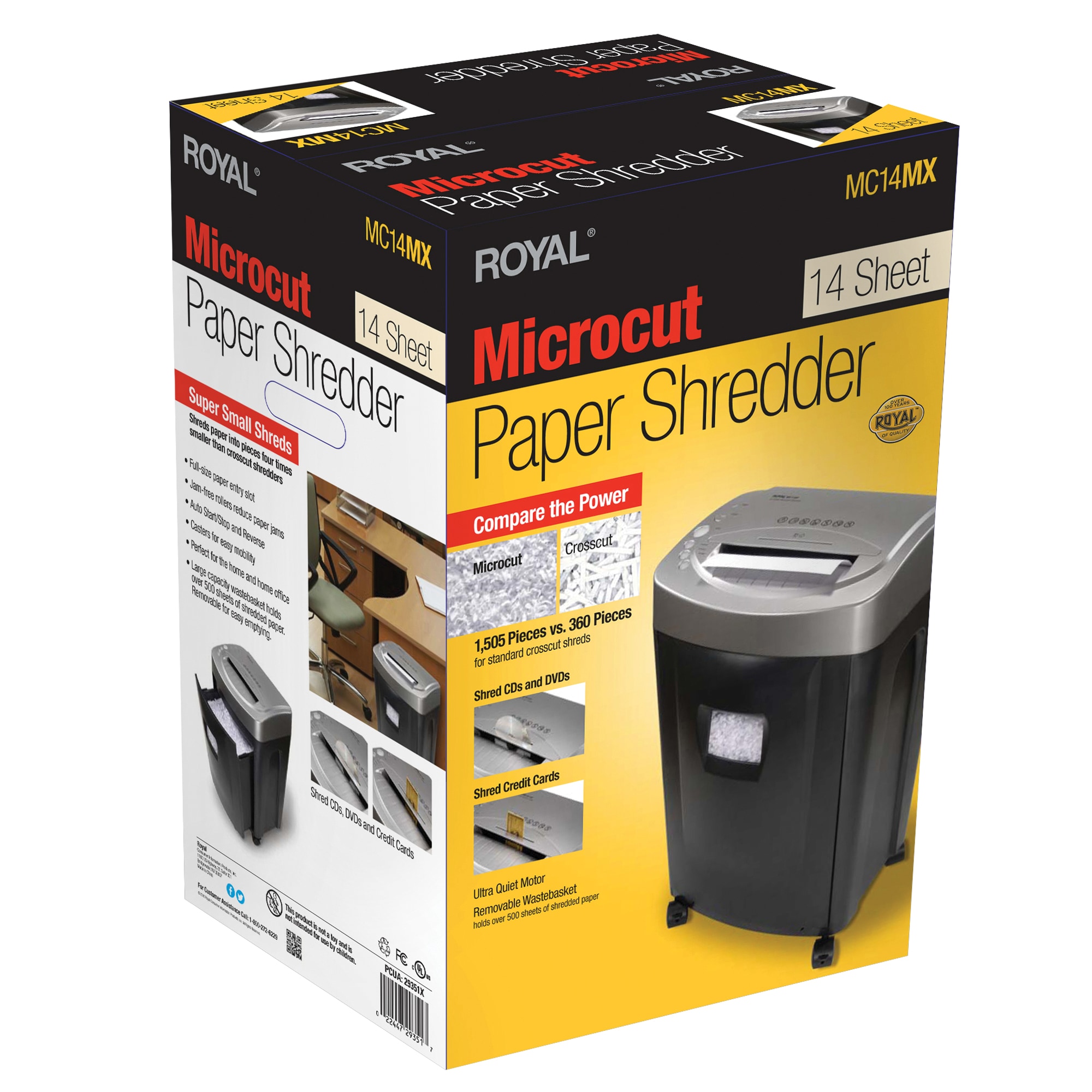 Royal 14-Sheet Micro-cut Paper Shredder in the Paper Shredders department  at