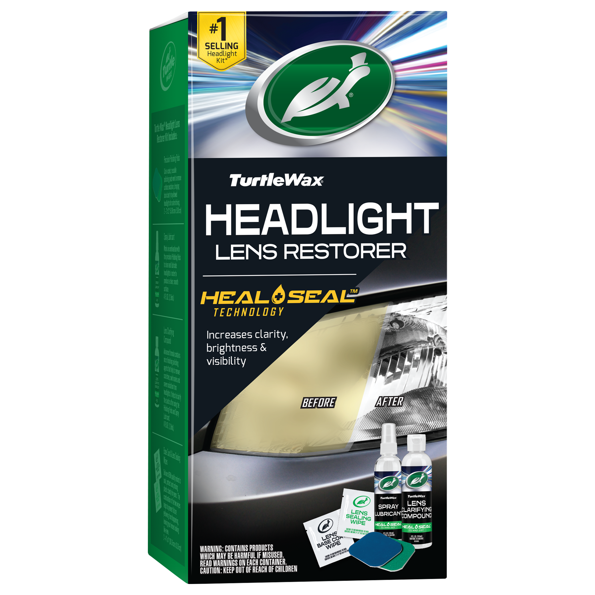 Turtle Wax Headlight Lens Restorer - Maximizes Clarity, Protects & Prevents  Discoloration - Car Exterior Cleaner - Liquid Formula in the Car Exterior  Cleaners department at