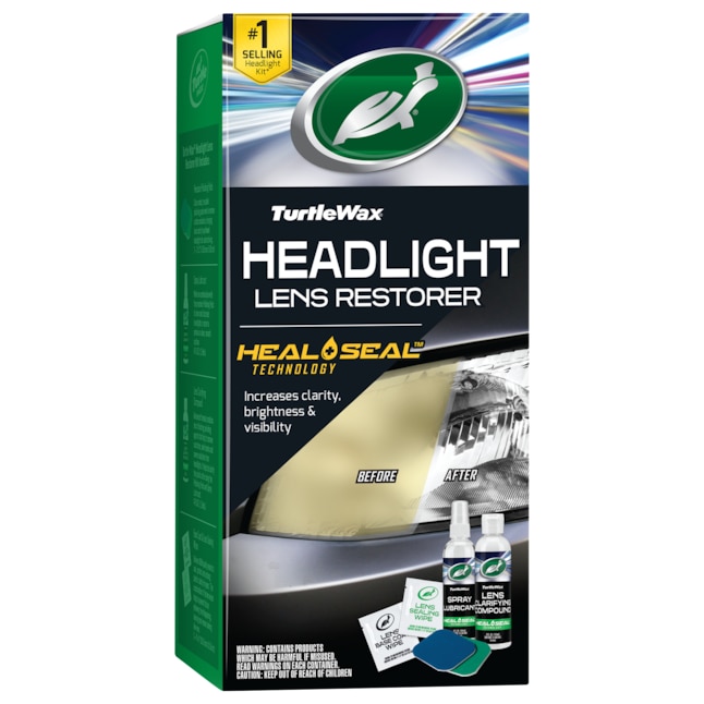 Turtle Wax Headlight Lens Restorer - Maximizes Clarity, Protects