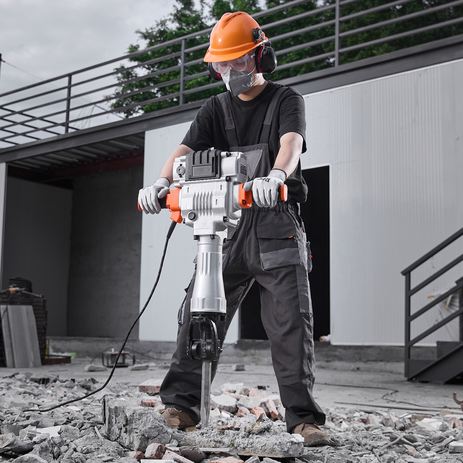 SVOPES 2100 W 2 Chisel Bit 1650 BPM 110 -Volt Corded Demolition