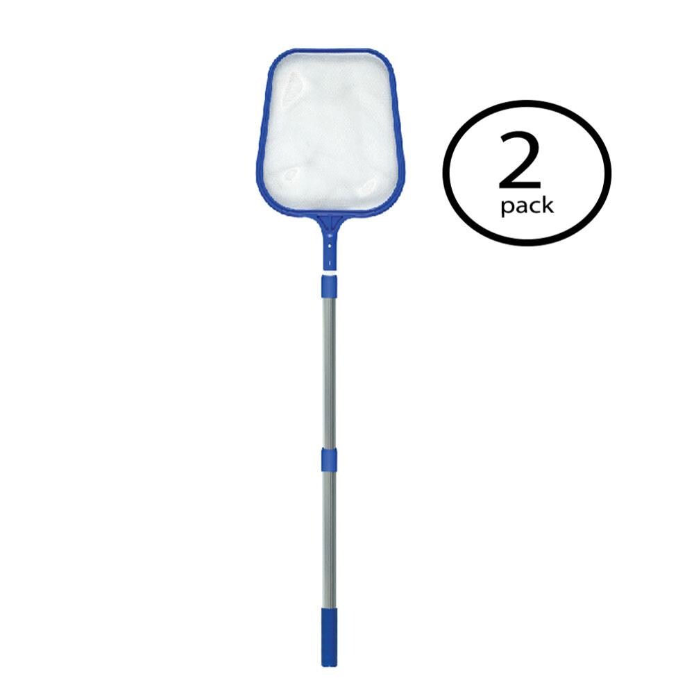 Swimline 108054 HydroTools 4-ft Telescopic Leaf Debris Spa Swimming Pool Skimmer Net (2 Pack)