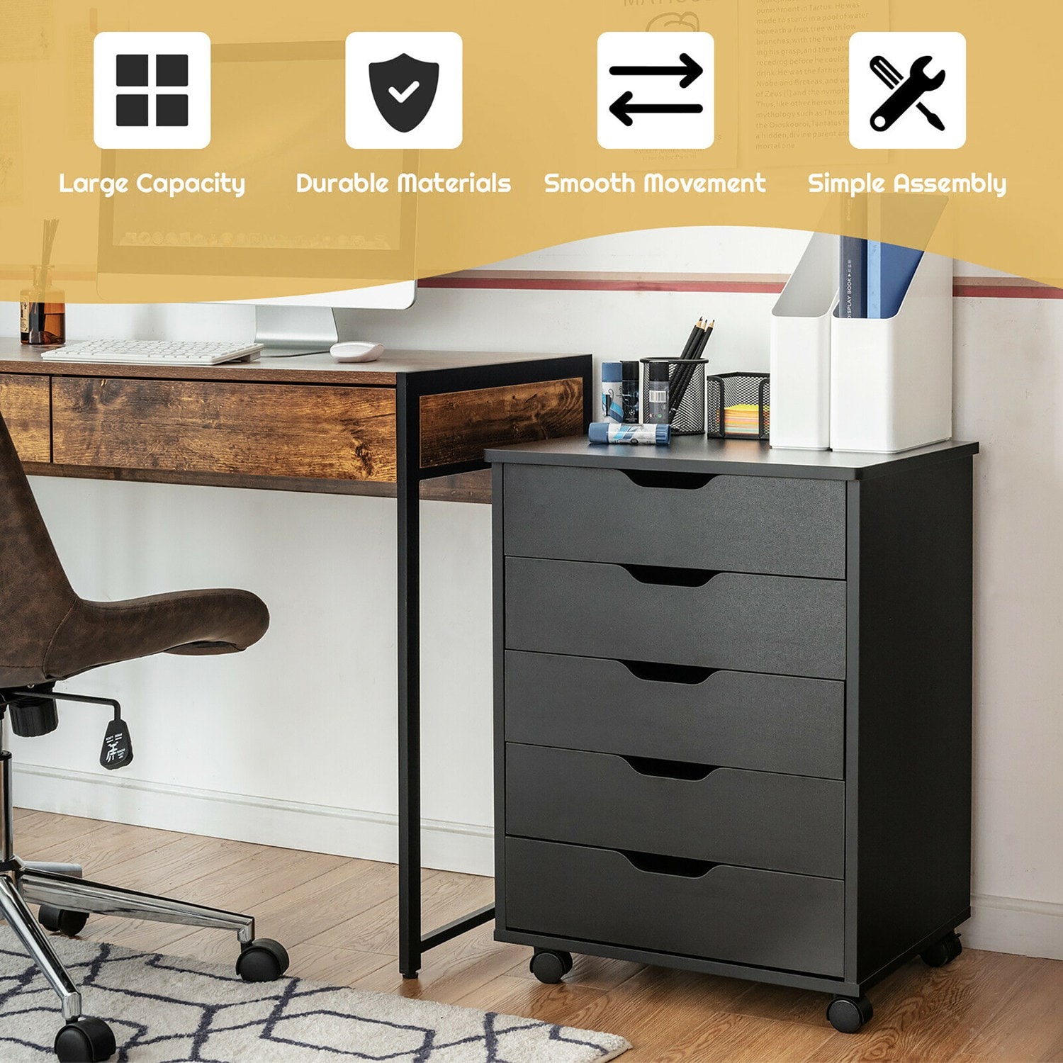 Costway CSHY004552 Filing-Cabinets - View #4