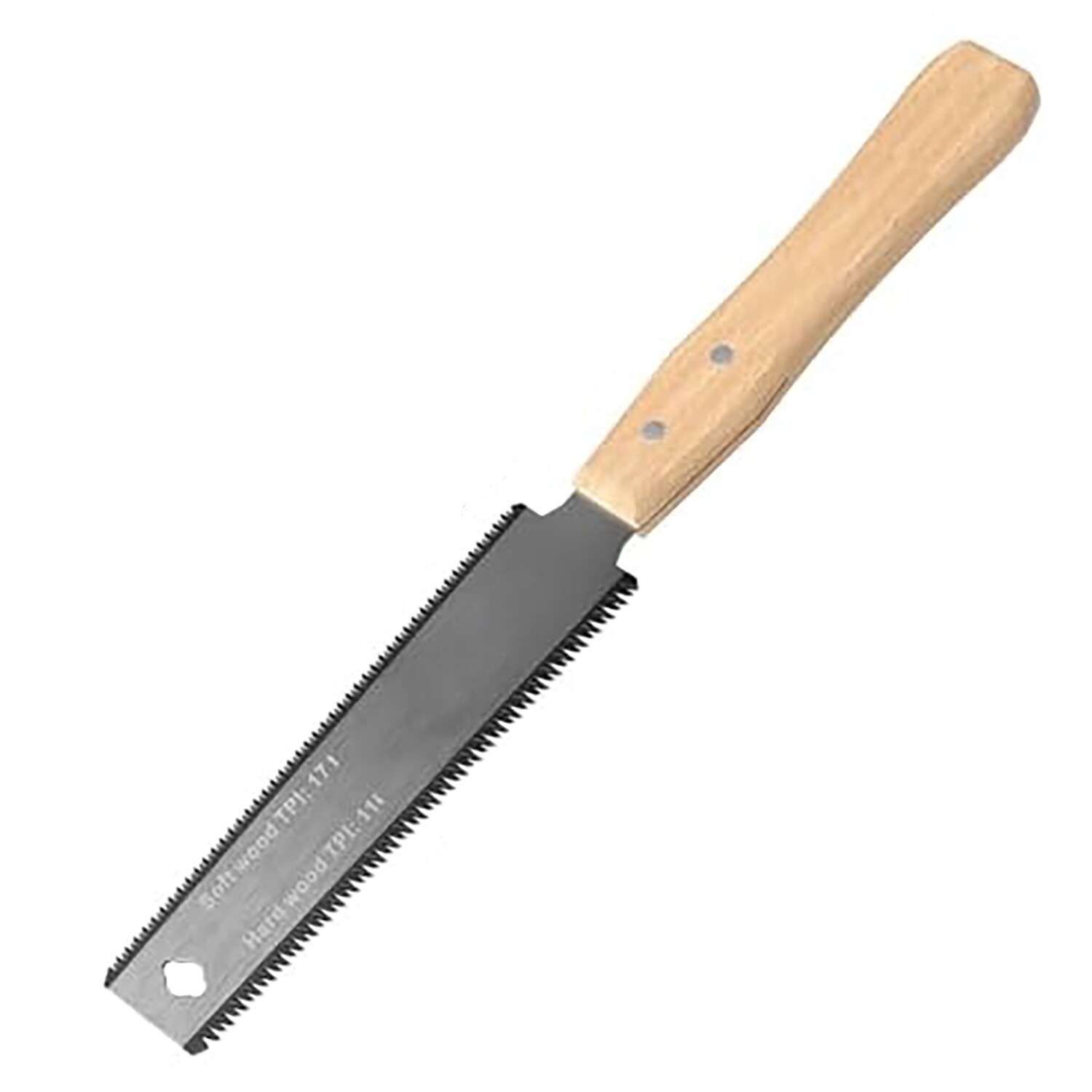 Etokfoks -  6 in Flexible Double Edge Blade Pull Saw with Non Slip Wood Handle for Woodworking Trim