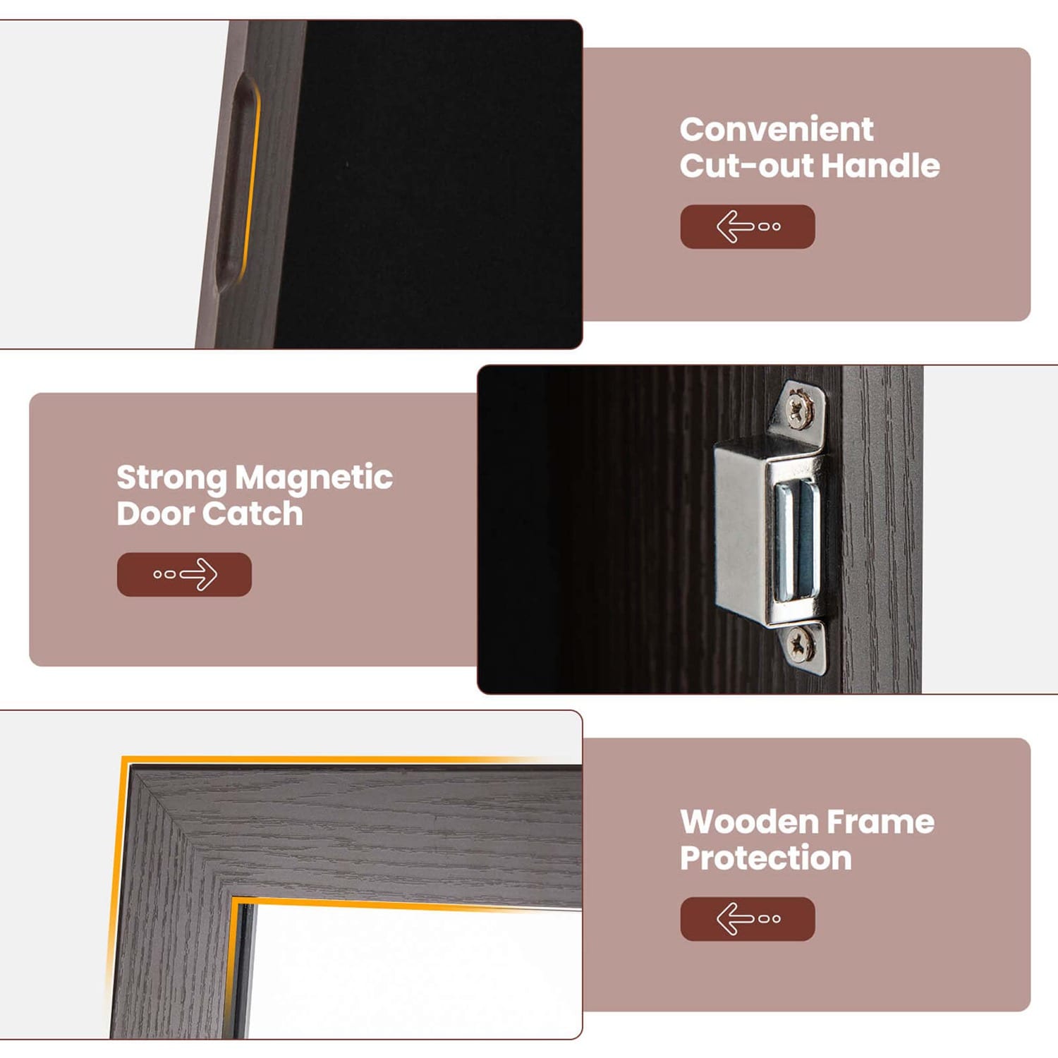 Costway HCST03598 Jewelry-Armoires - View #7