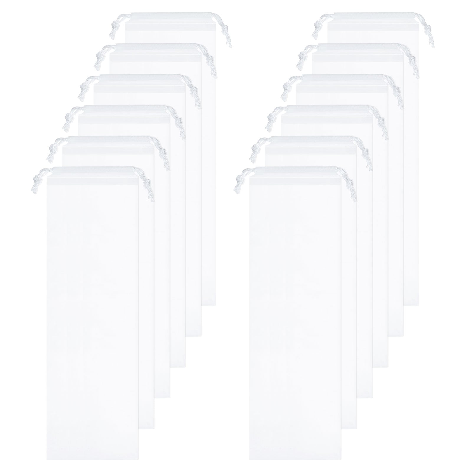 Harfington - 12pcs Umbrella Bags 24 x 7.1 Inch Wet Umbrella Sleeve Cover Reusable Folding Umbrell...