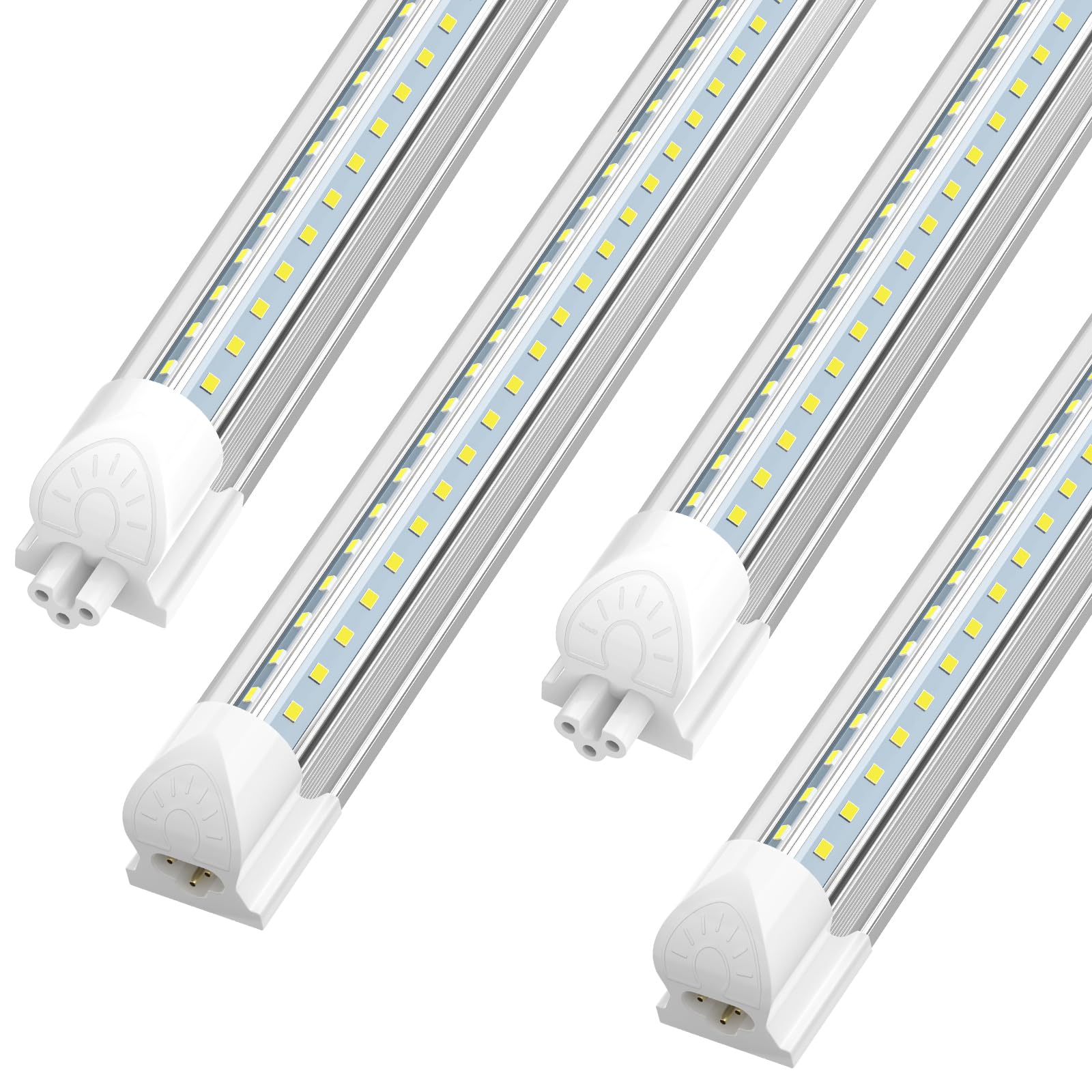 AOIZGMY  4FT LED Shop Light 40W 5500LM 6000K Cool White V Shape Linkable T8 Tube Lights 4 Foot Workshop Lighting 4 Pack durable home and garden