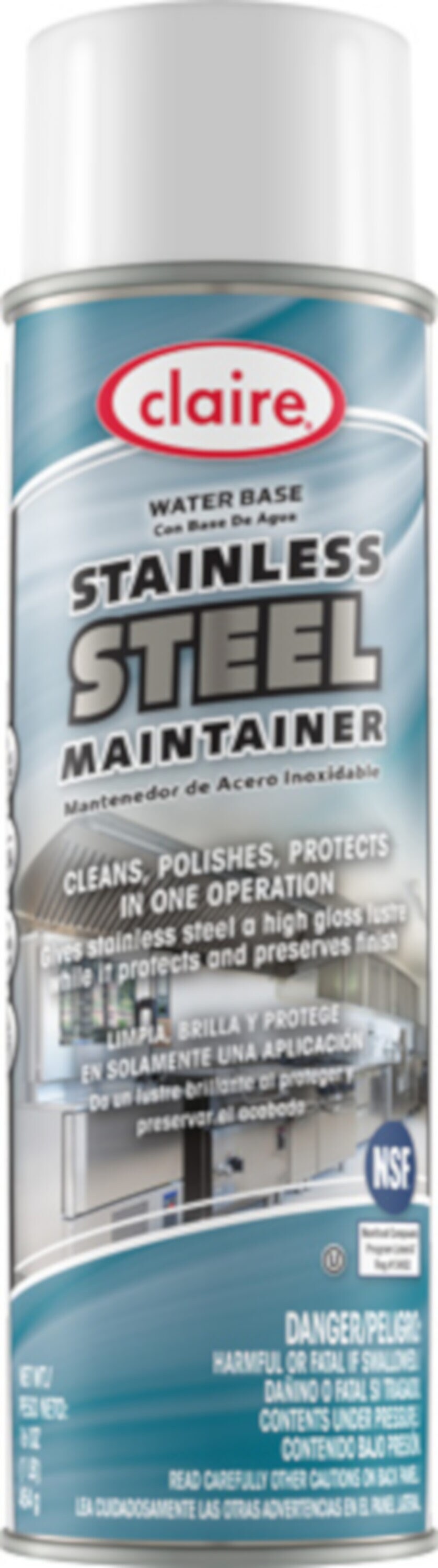 Claire 518023 20-oz Lemon Stainless Steel Cleaner
