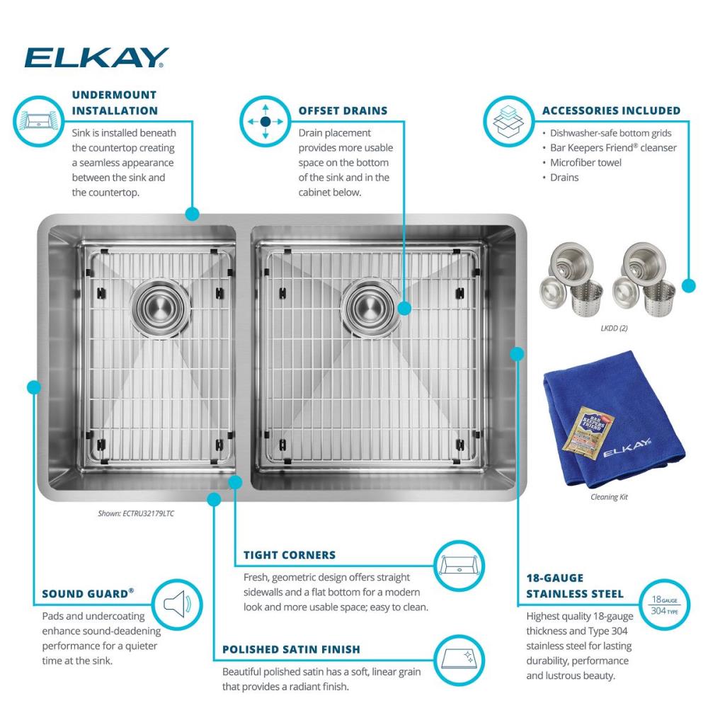 Elkay ECTRU32179LTC Kitchen-Sinks - View #6