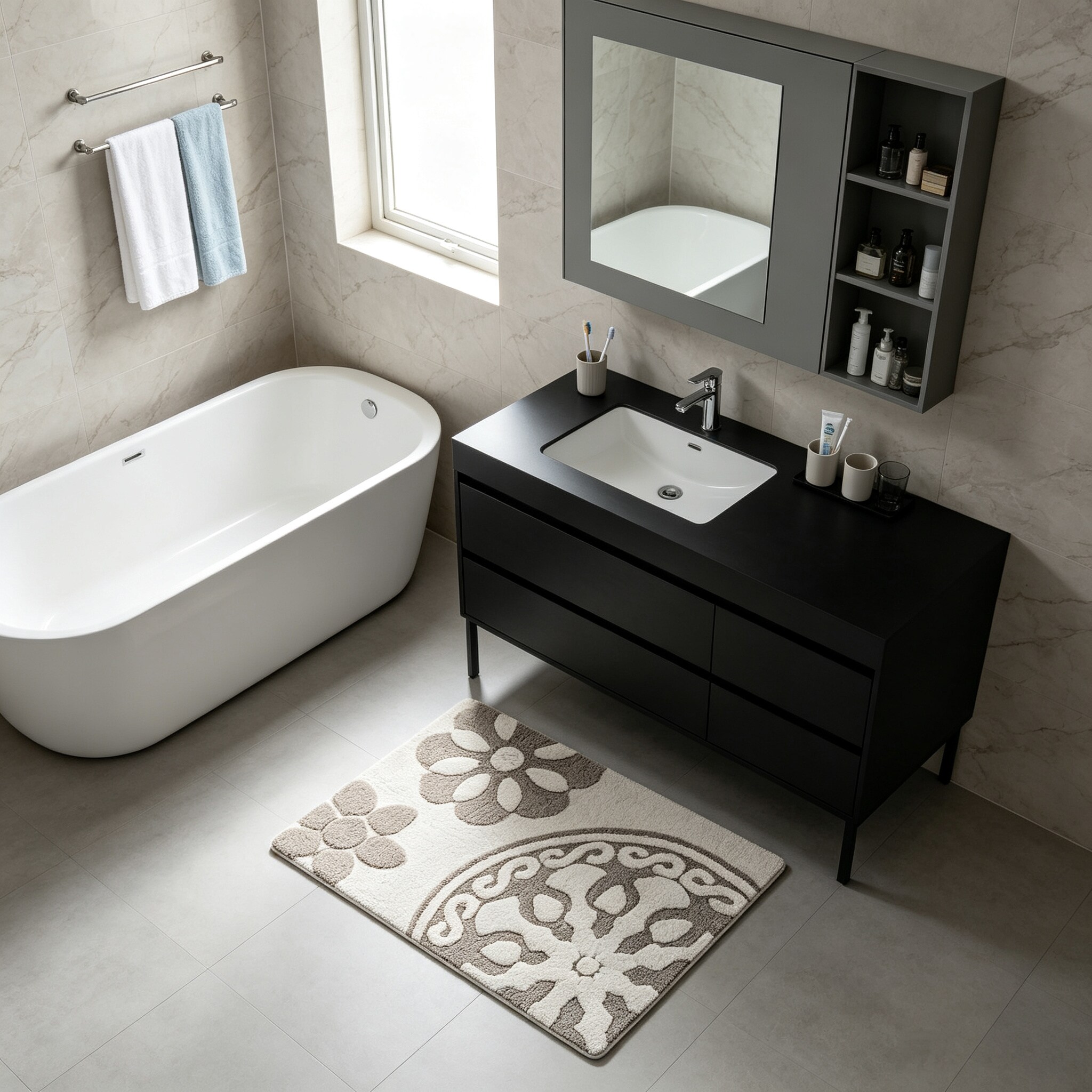 FUIOP MYUT BATHR16 Bath-Rugs - View #2