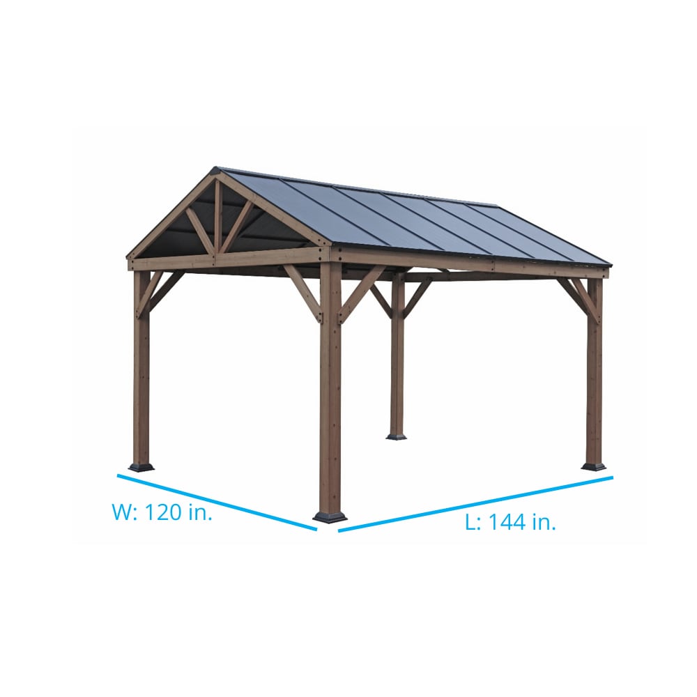 allen + roth TPGAZ2341 Wood-Resin-Gazebos - View #5