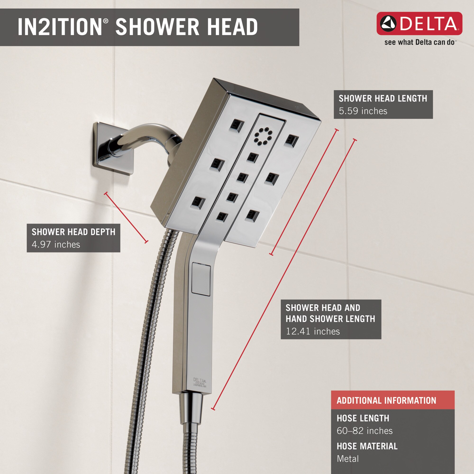 Delta 58473-PR Fixed-Showerhead - View #3