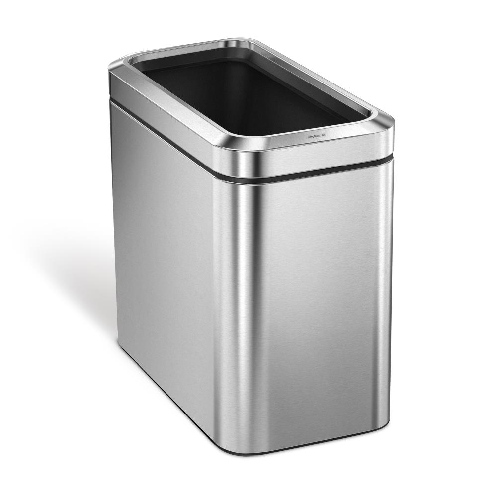 SIMPLE HUMAN TRASH CAN REVIEW 6 LITER 1.6 GALLONS BEST TRASH CAN