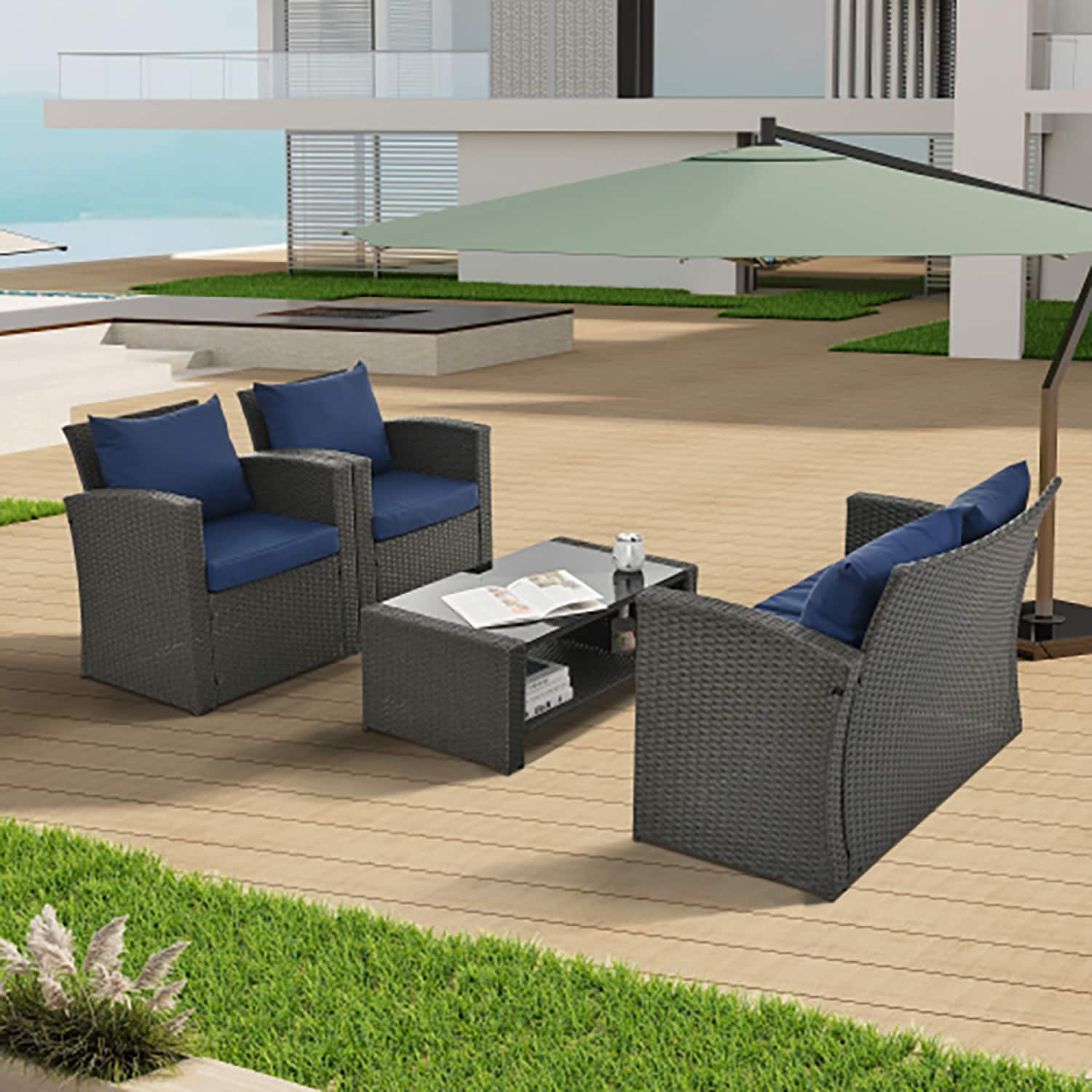 GZMR GM-DH-00007 Patio-Conversation-Sets - View #4