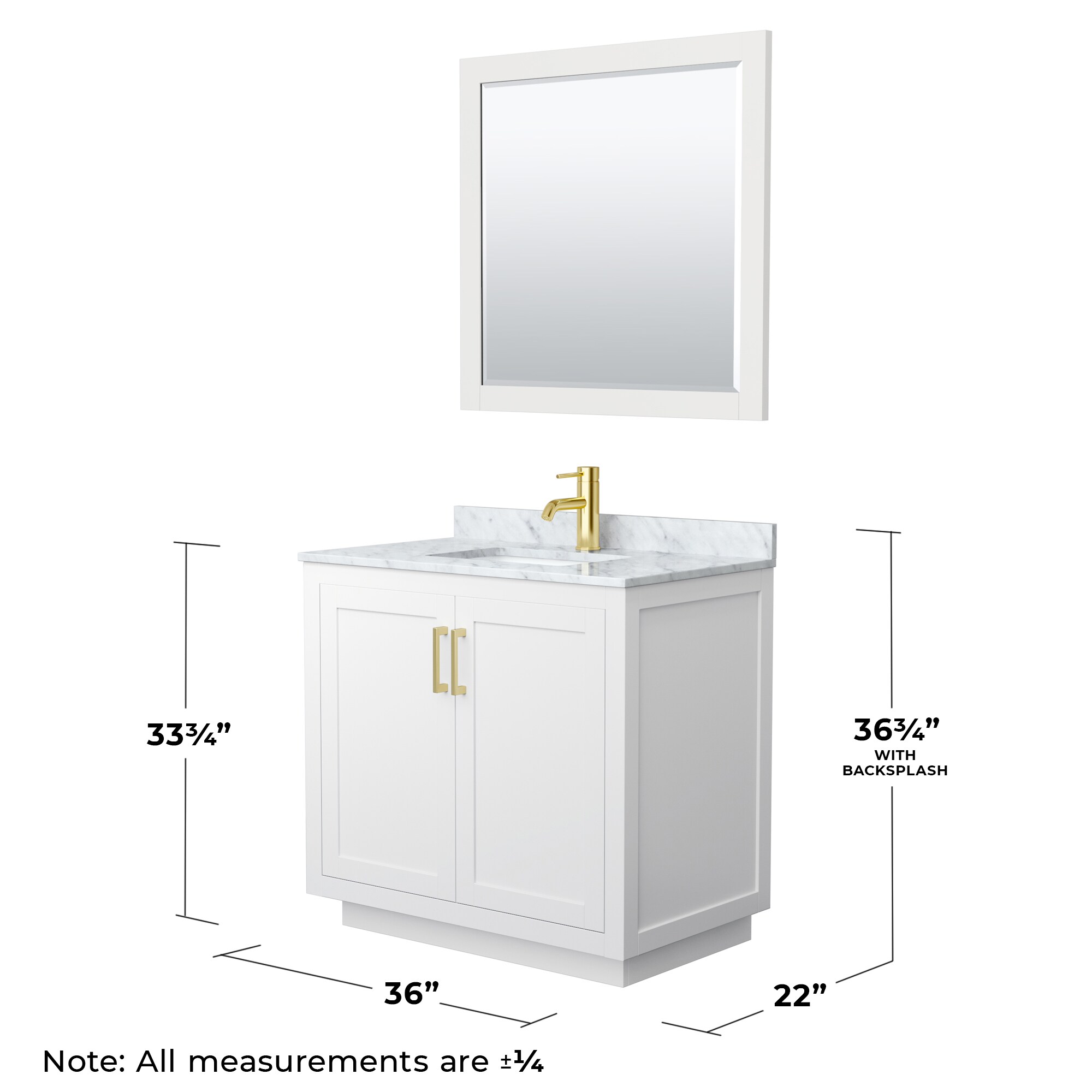 Wyndham Collection WCF292936SWGCMUNSM34 Bath-Vanity-Combo - View #6