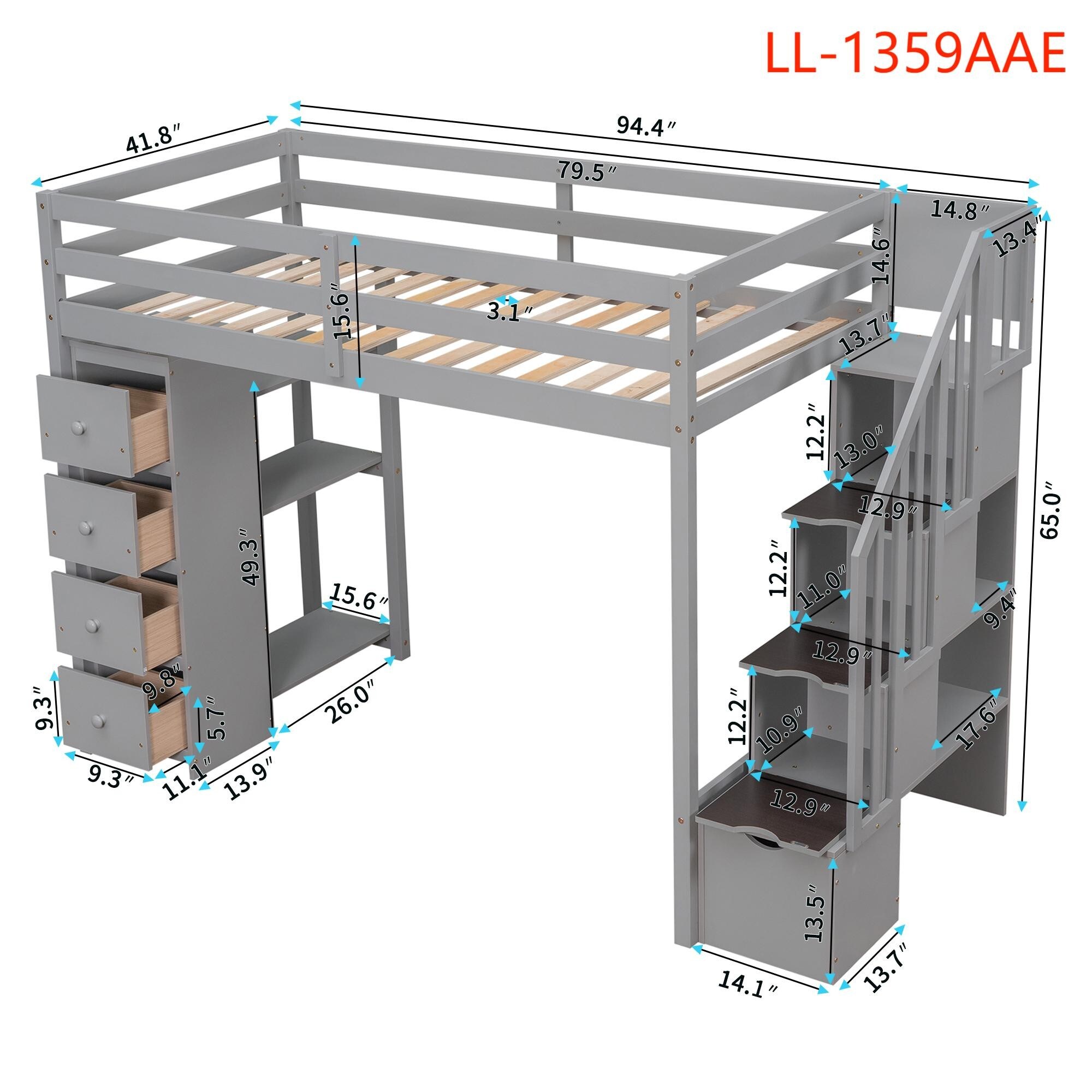 Yiekholo LL-1359AAE Bunk-Beds - View #8