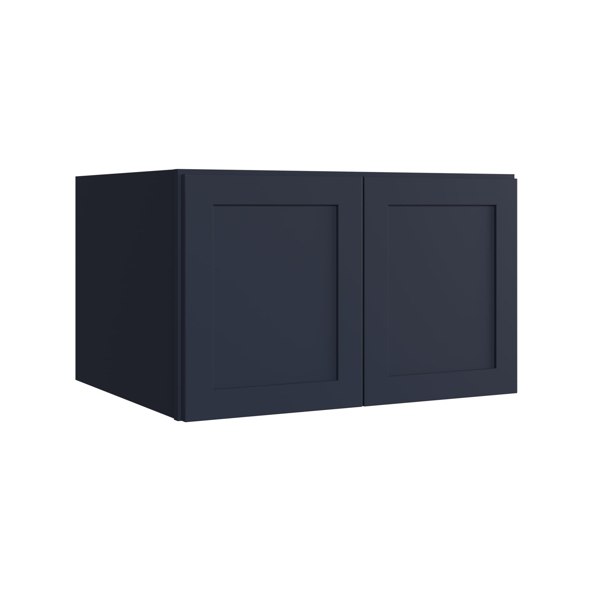 KraftMaid Momentum WR3018G77 Deveron 30-in W x 18-in H x 24-in D Midnight Wall Fully assembled Plywood Cabinet (Recessed Panel Shaker)