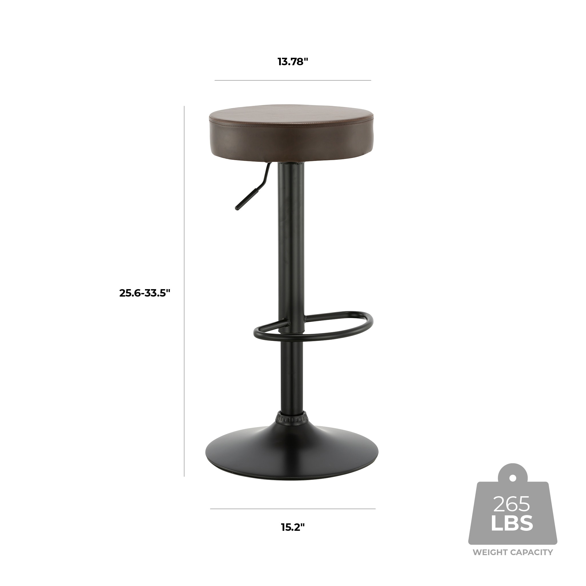  BN-1102P-BROWN stools - View #3