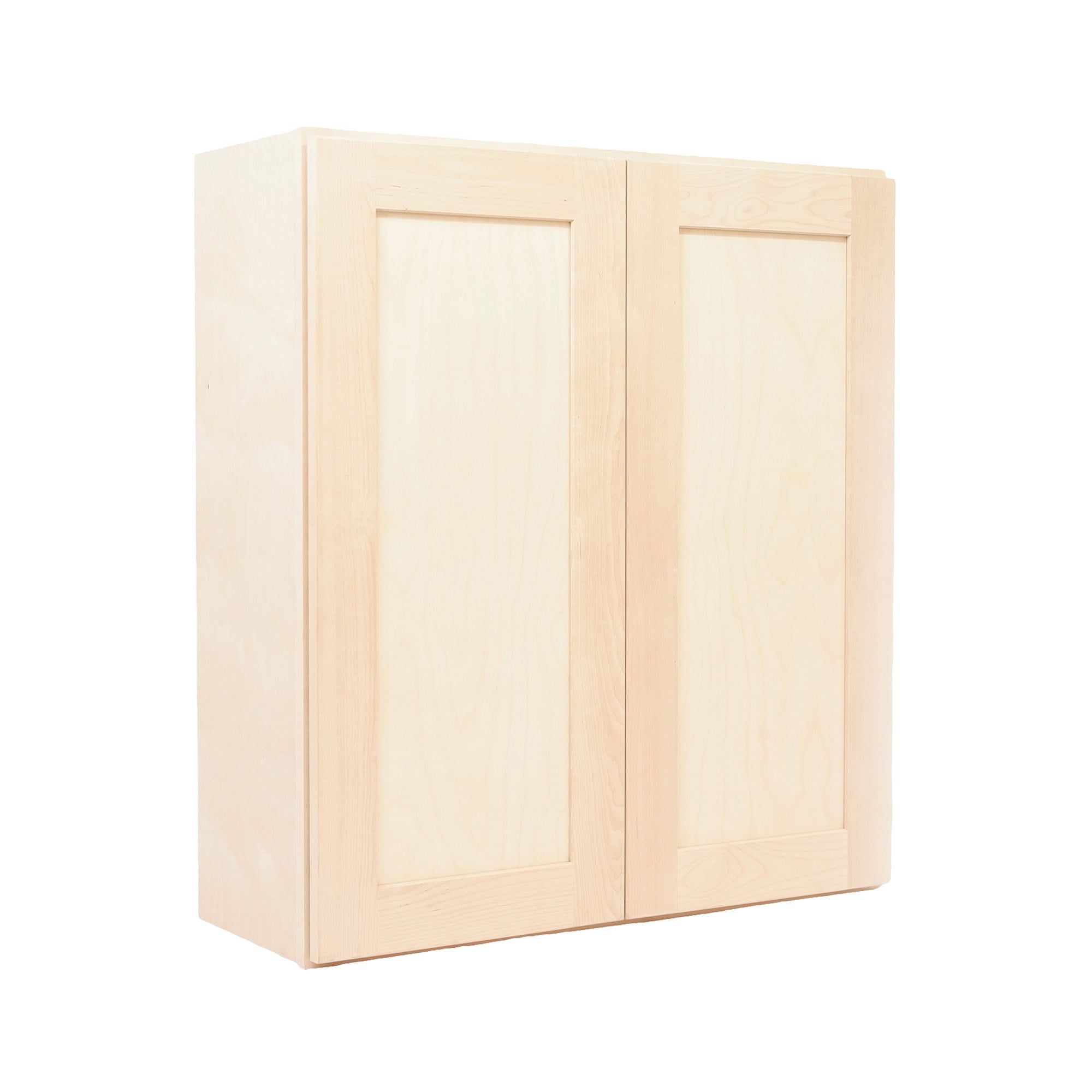 Design House 24-in W x 24-in H x 12-in D Brown Unfinished Birch Wall Ready to Assemble (RTA) Cabinet Recessed Panel Shaker