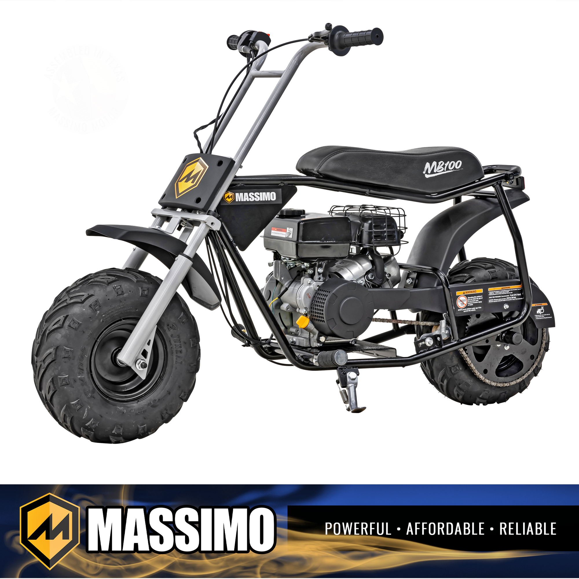 Massimo MB100 Mini Bike 79cc 2.5HP Black #Y180100711