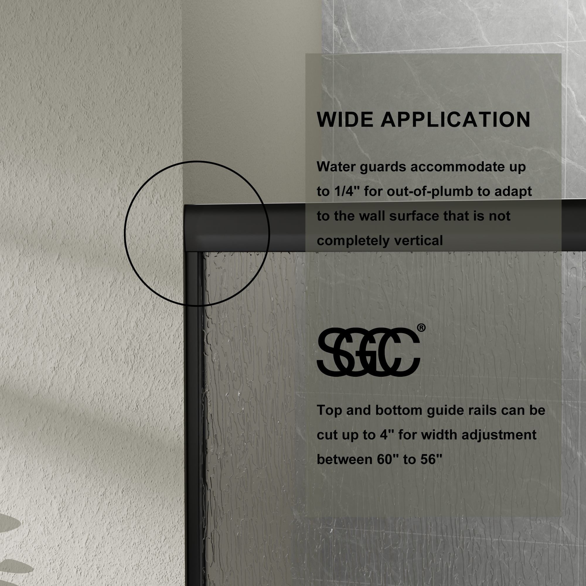 WELLFOR QSD-SS017CB Shower-Doors - View #7