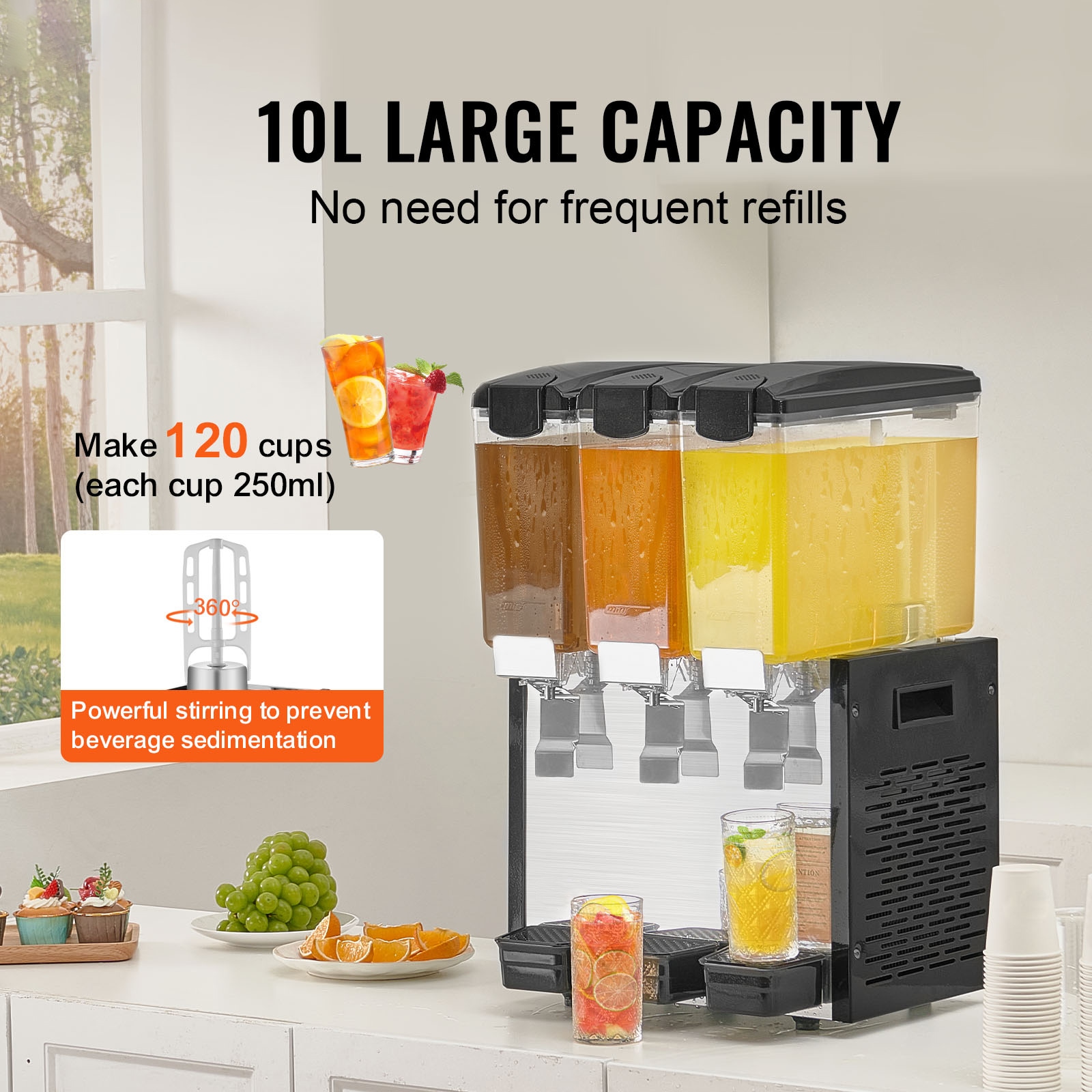 VEVOR DLYLJ18L2550W98N8V1 Bev-Dispensers - View #3