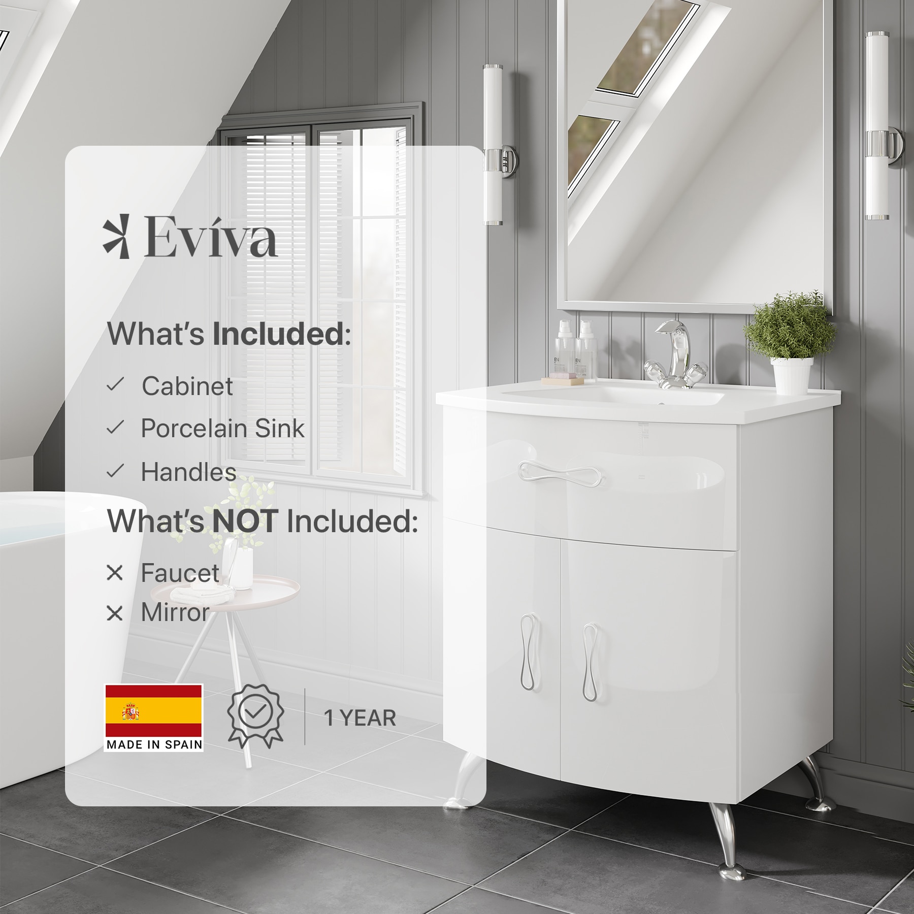 Eviva EVVN571-24WH Bath-Vanity-Combo - View #9