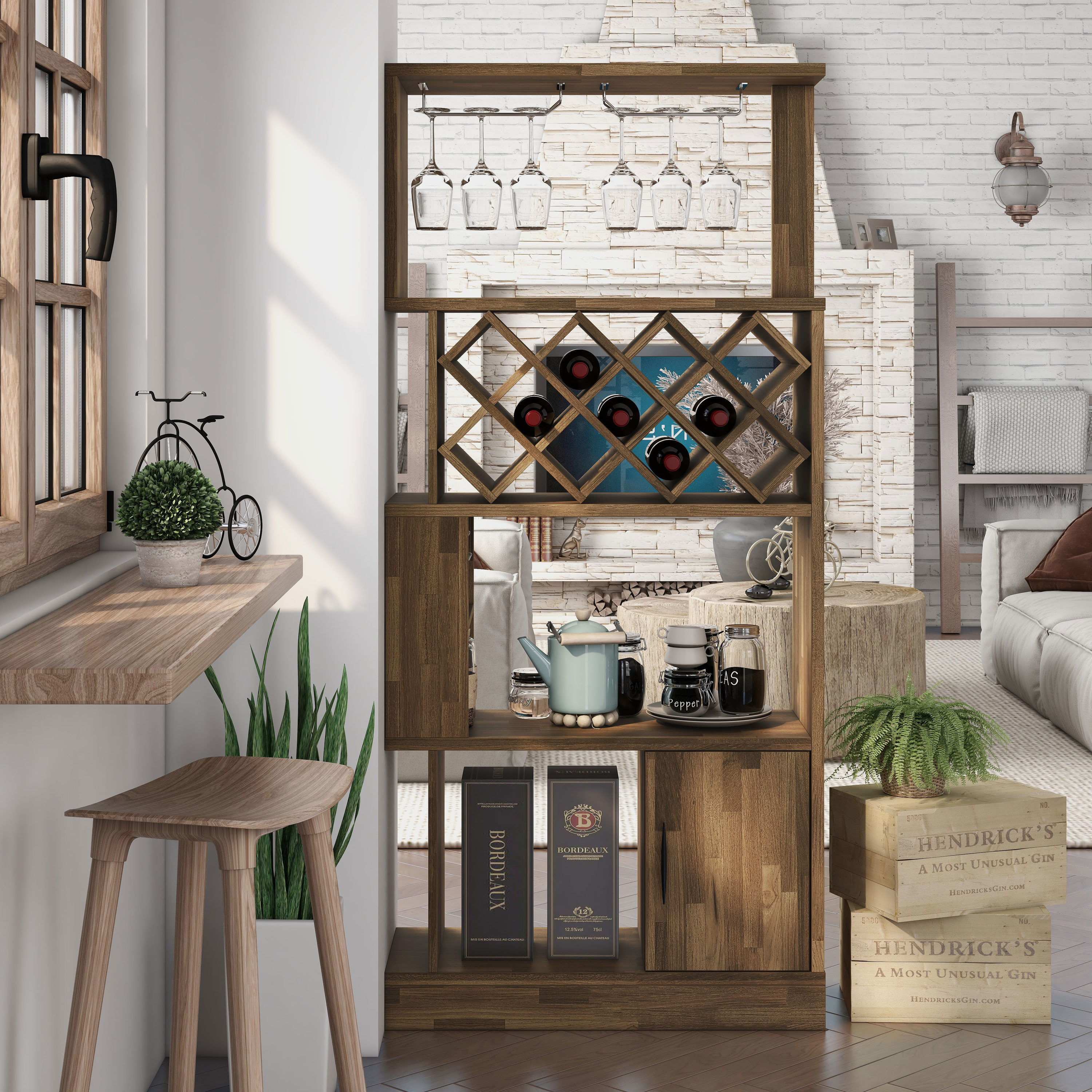 Furniture of America HFW-2172C31 Wine-Racks - View #2