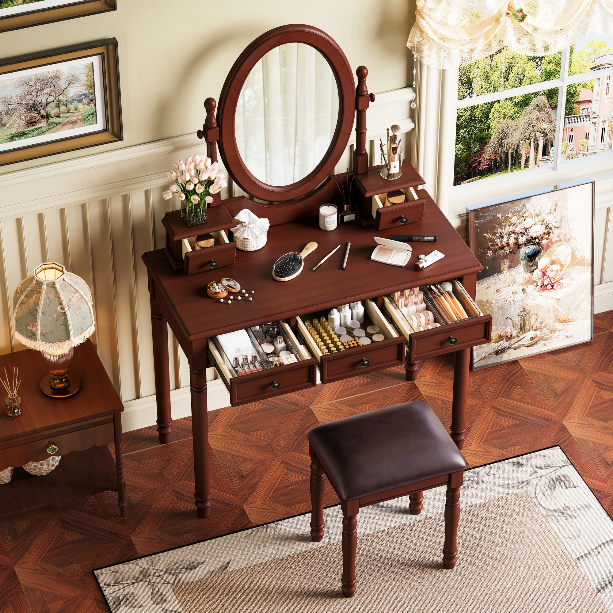 ModernLuxe L3P-N733P305139D Bedroom-Vanities - View #2