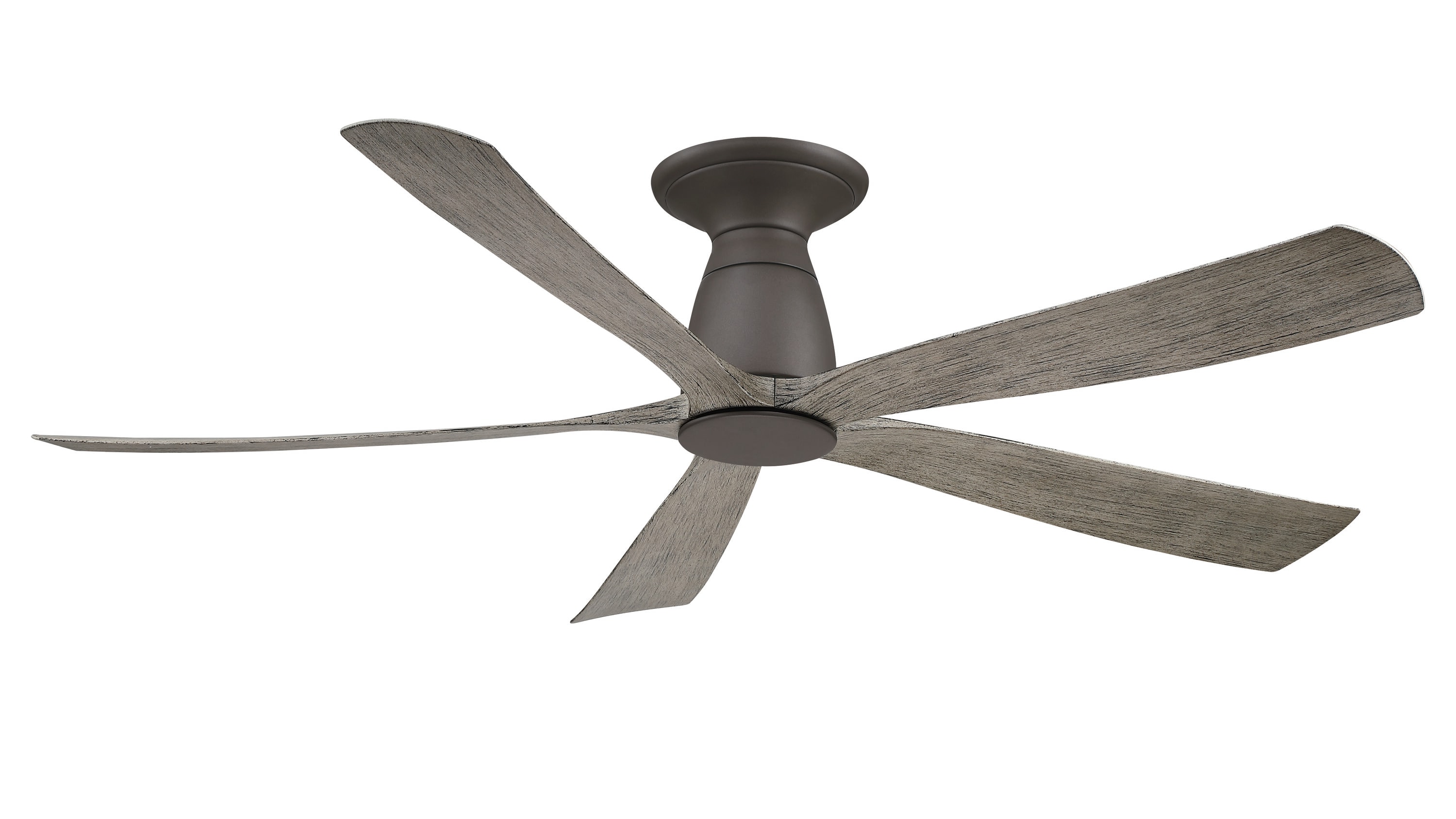 Fanimation Kute5 52-in Brushed Satin Brass with Black Blades Color-changing Integrated LED Indoor/Outdoor Smart Ceiling Fan with Light and Remote (5-Blade) FPD5534BSBL-LK Sansujyuku sansujyuku.com