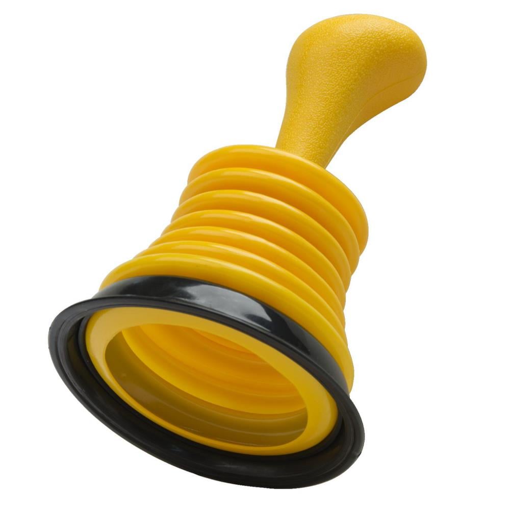 Meadow Lane Mini Drain Unclogger (7-in) Powerful Suction Plunger for Sink,  Kitchen & Bath - Commercial Grade Gasket, Yellow, 1-Pack