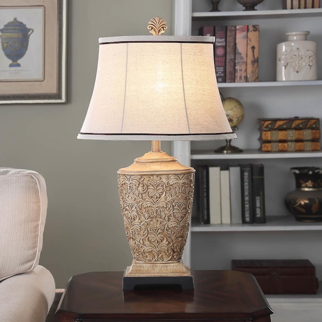 Tortola Cream 3 Way Table Lamp, Farmhouse Style End Table Lamps For Living Room