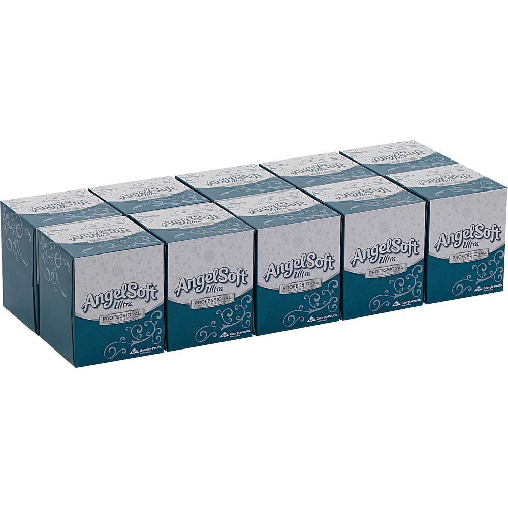 Genuine Joe Cube Box Facial Tissue - 2 Ply - White