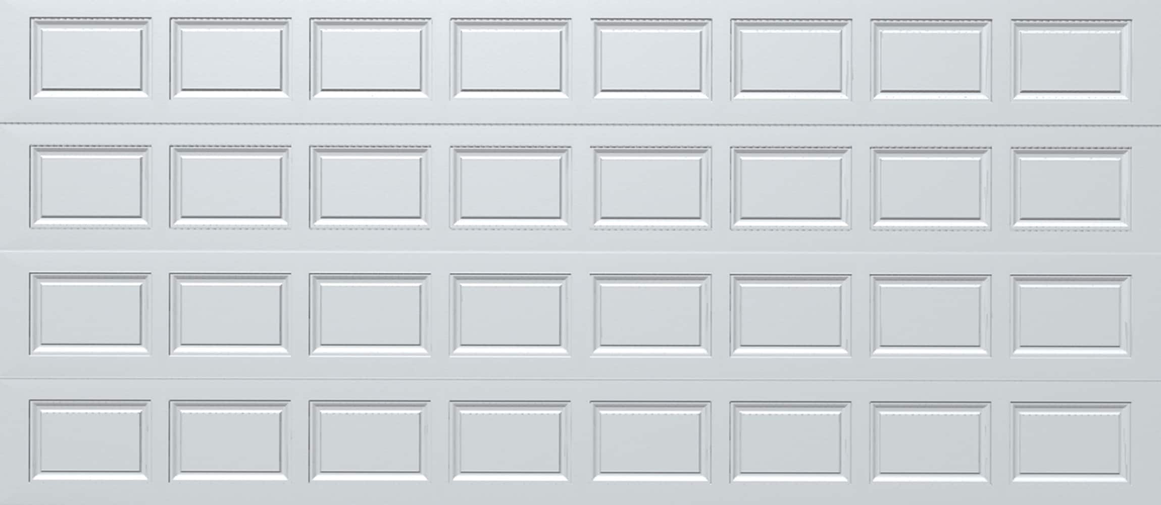 16 FT Wide By 8 FT Tall Full View Garage Door Matt Black Finish With C