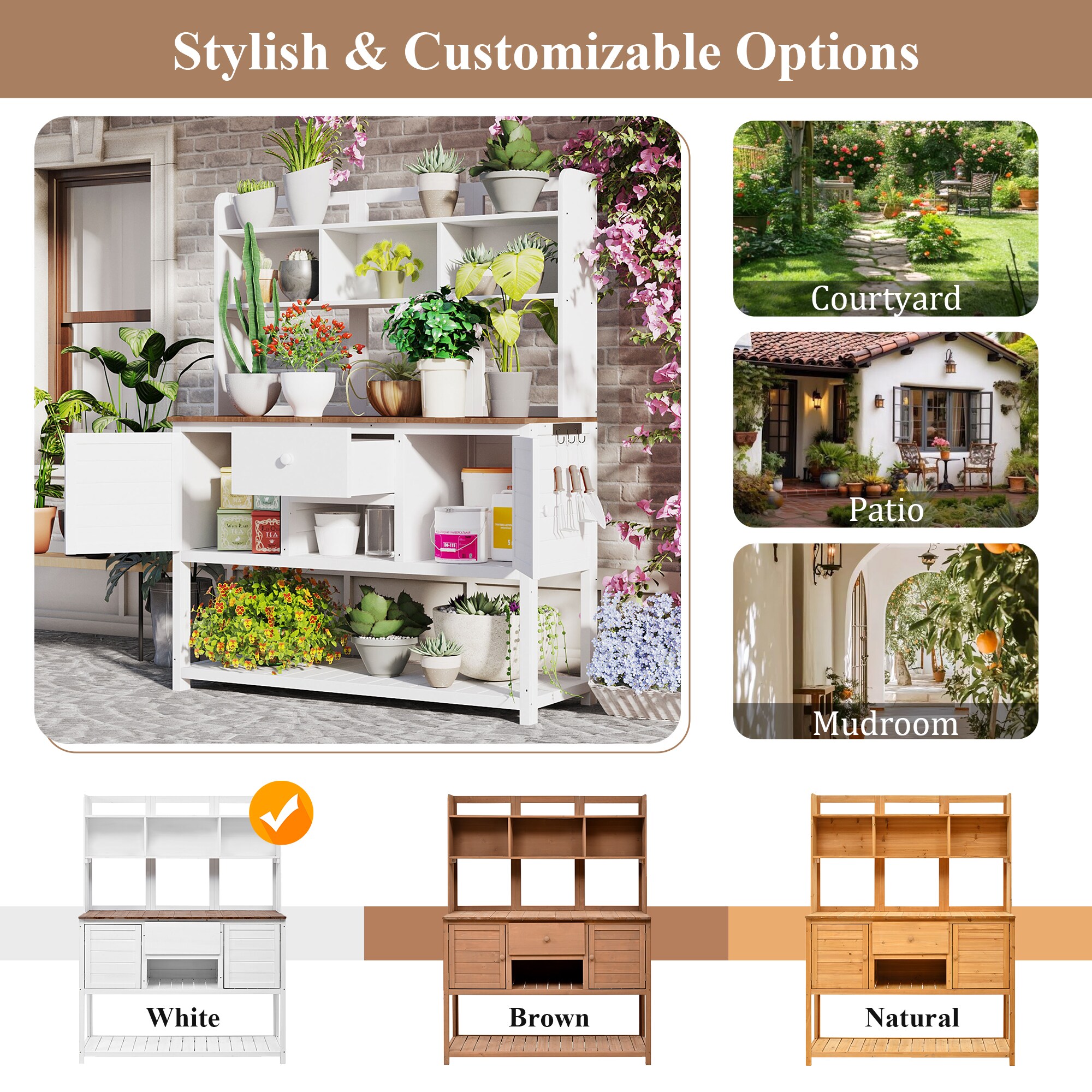 Kahomvis G243-QP717-05 Potting-Benches - View #7