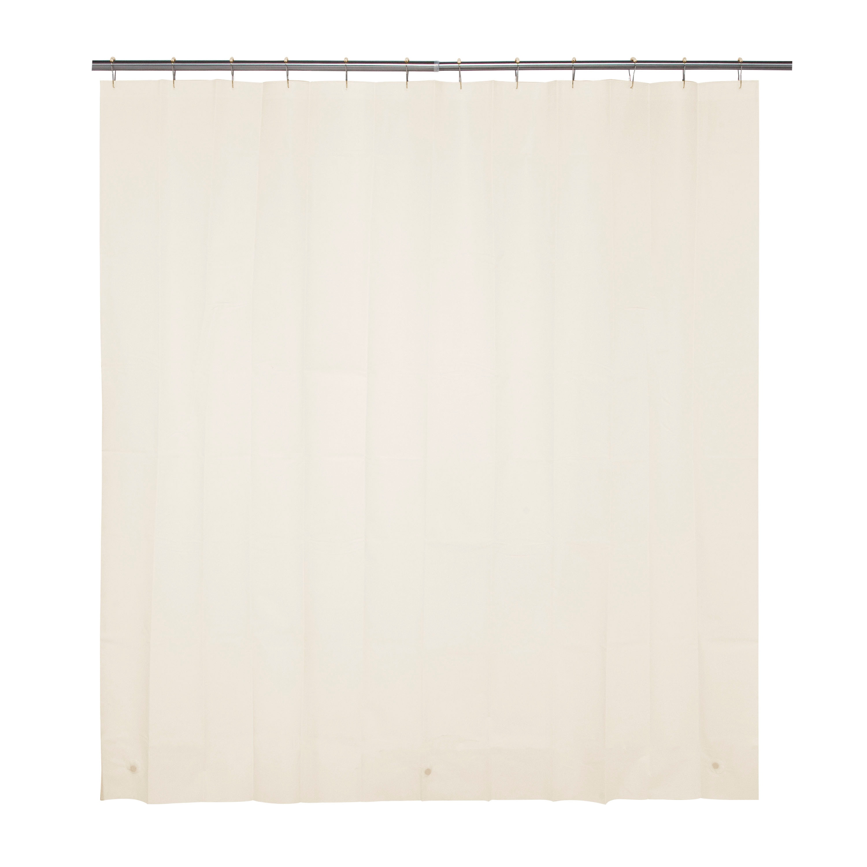 Kenney Beaded Roller Shower Curtain Double Hooks - Chrome