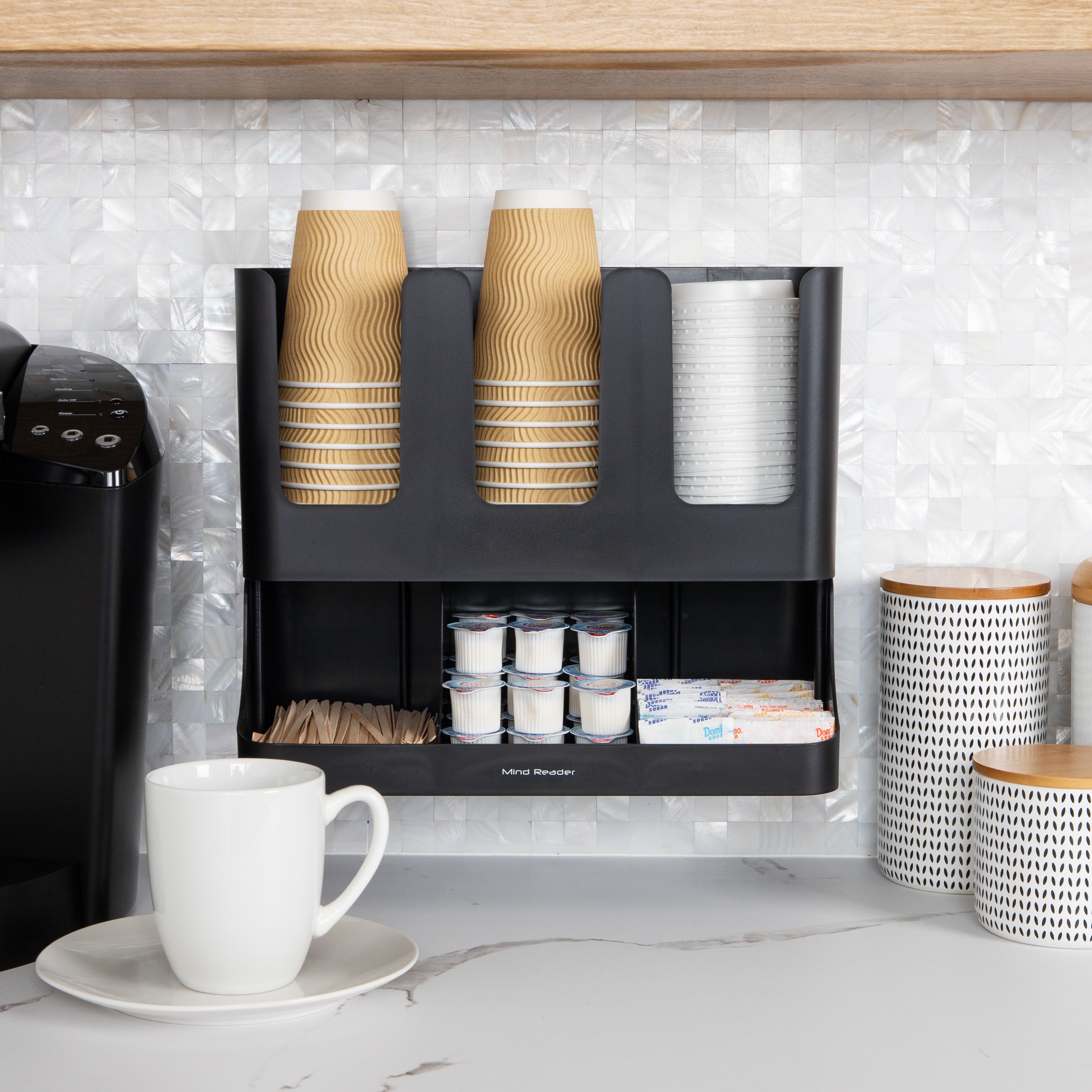 Mind Reader UPRIGHT6-BLK Coffee-Beverage-Organizers - View #6
