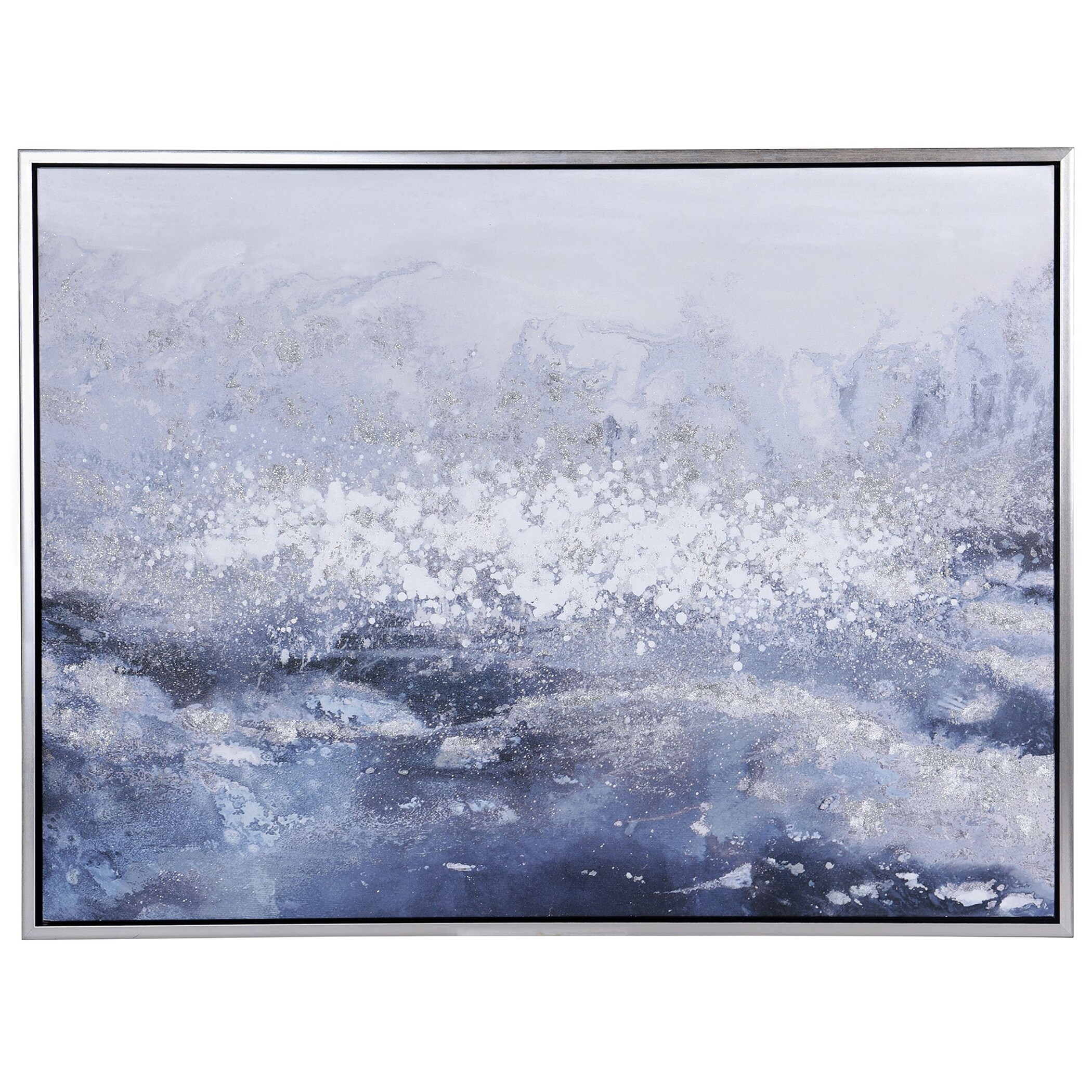 StyleCraft Home Collection WI33951DS Framed 36-in H x 48-in W Abstract Print on Canvas