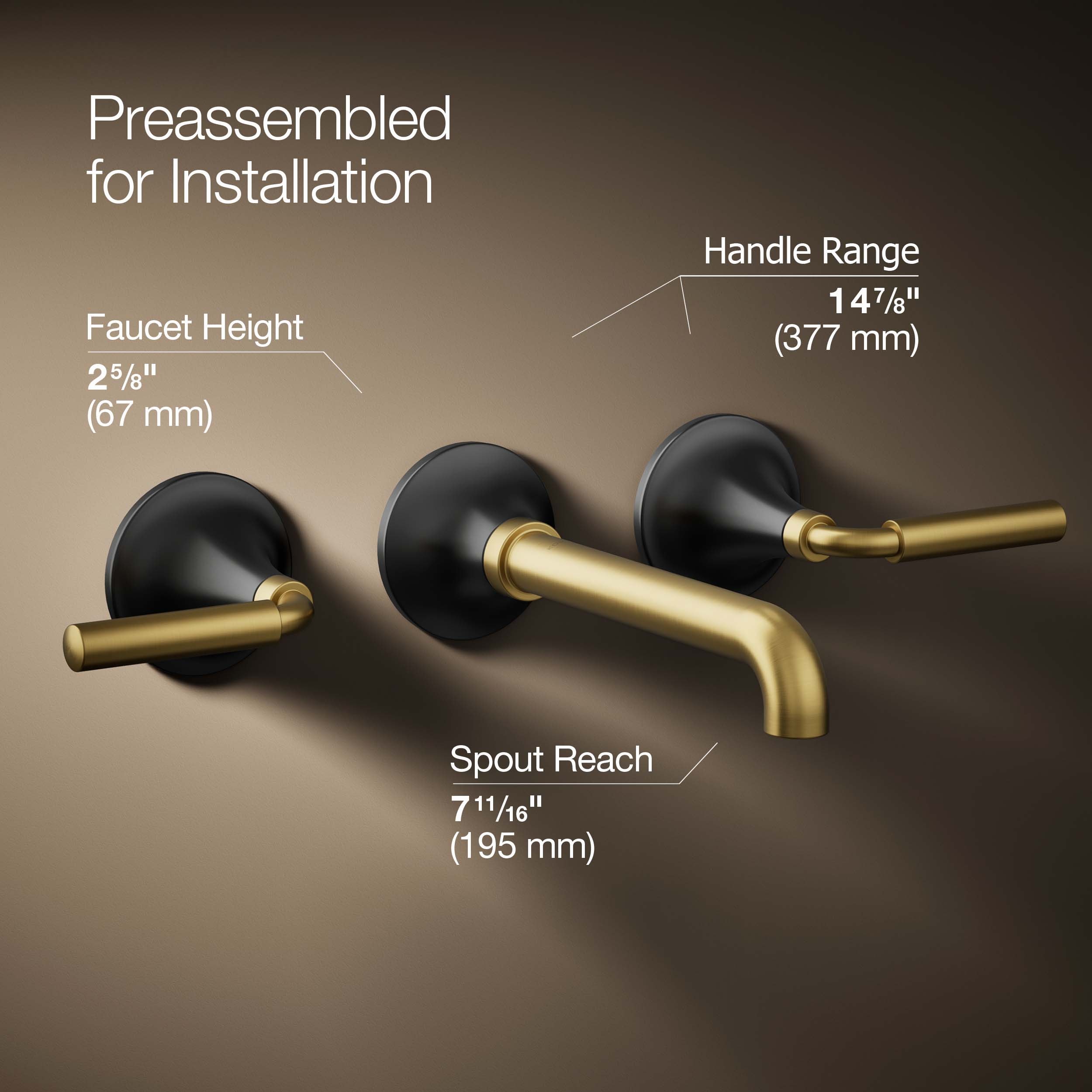 KOHLER T26439-4-BMB Lavatory-Faucets - View #4