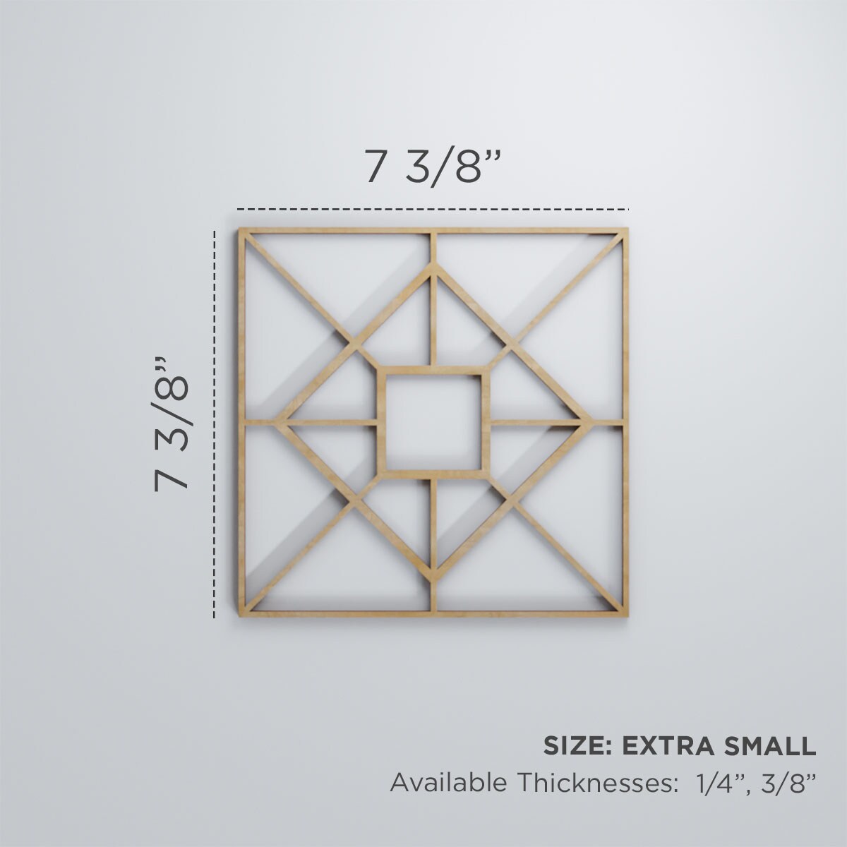 Ekena Millwork WALW08X08X0375JTNWA Wall-Panels - View #3