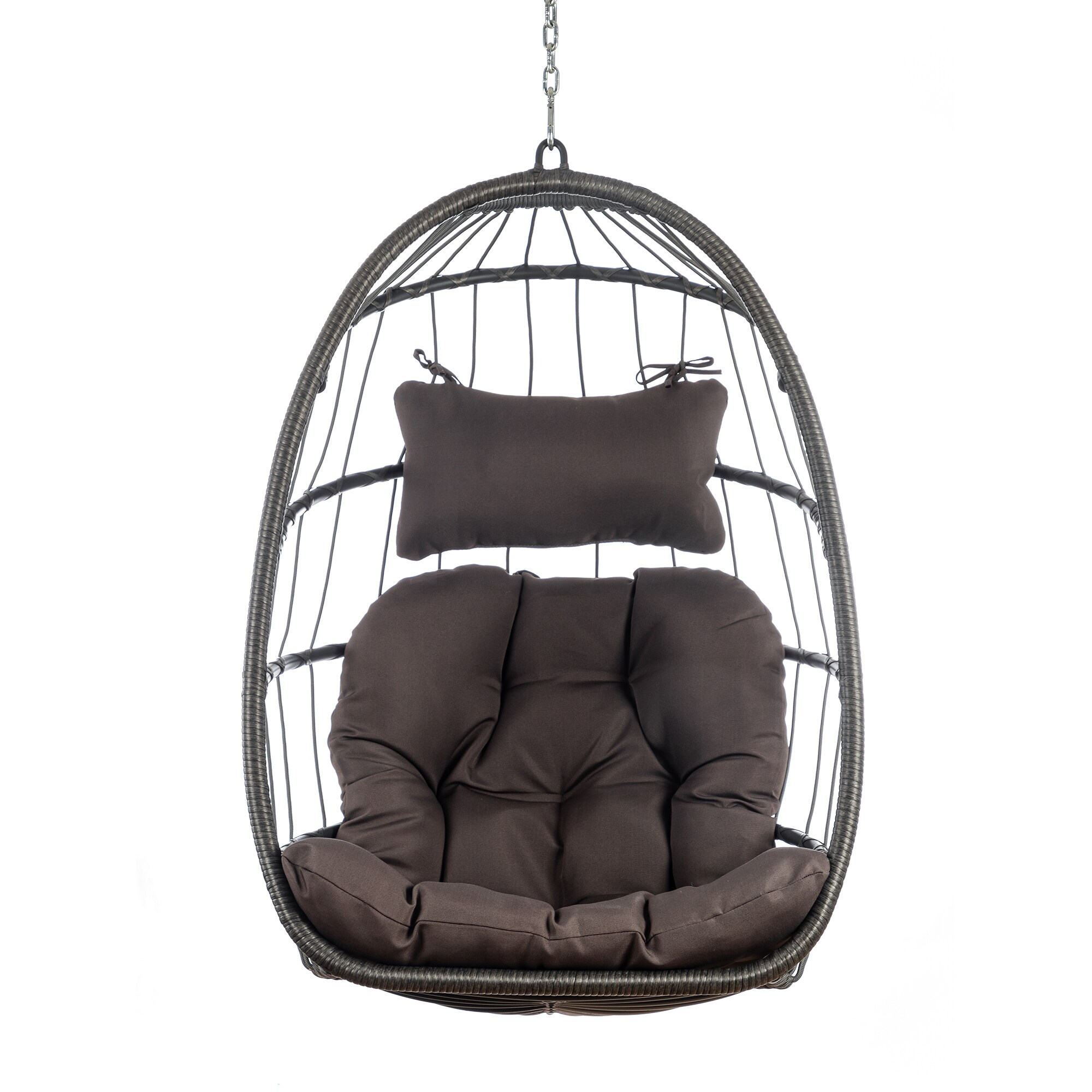 Nestfair SW30082B 1 -person Gray Aluminum Outdoor Swing