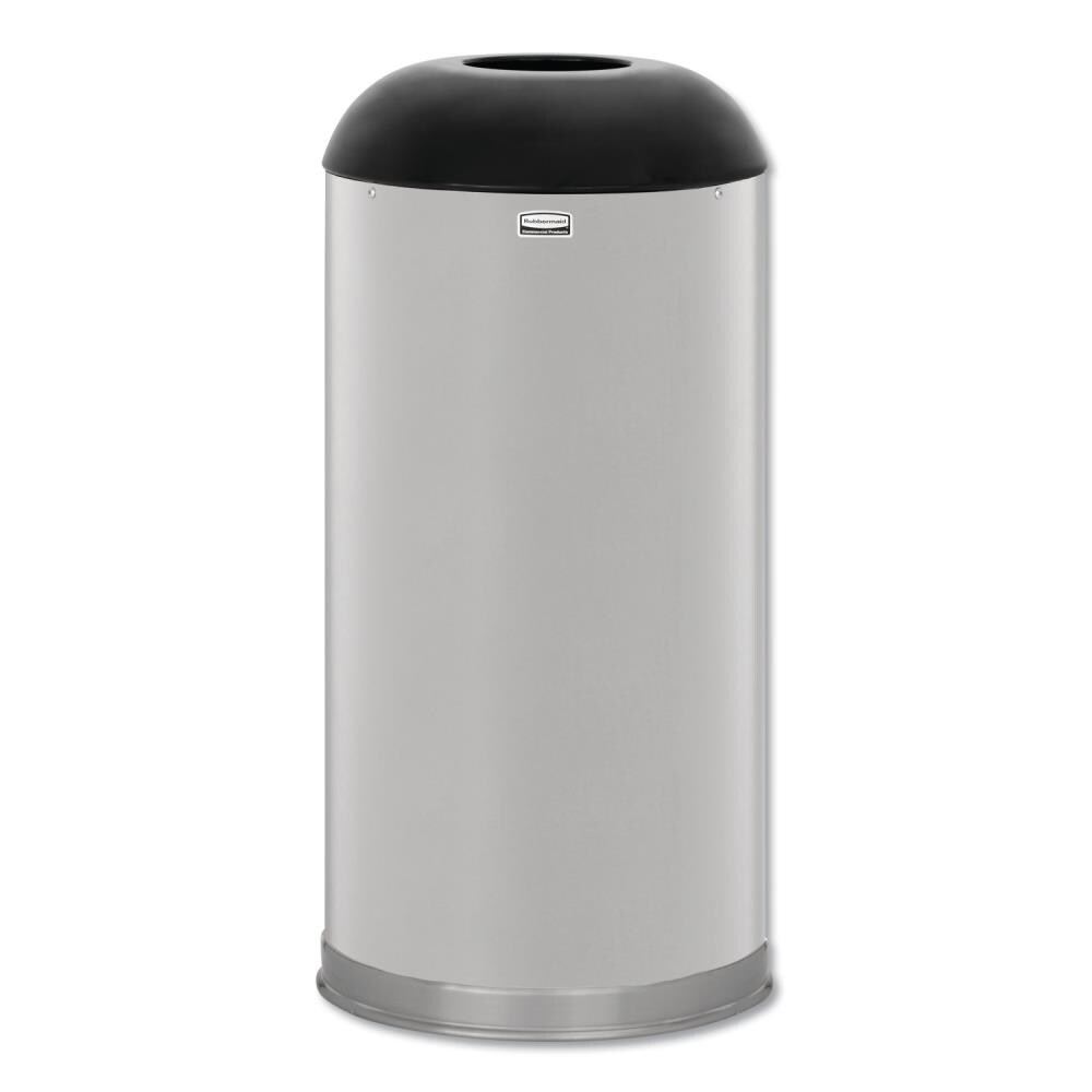 Rubbermaid Commercial Products 15-Gallons Satin Stainless Steel Commercial  Touchless Kitchen Trash Can with Lid Indoor in the Trash Cans department at