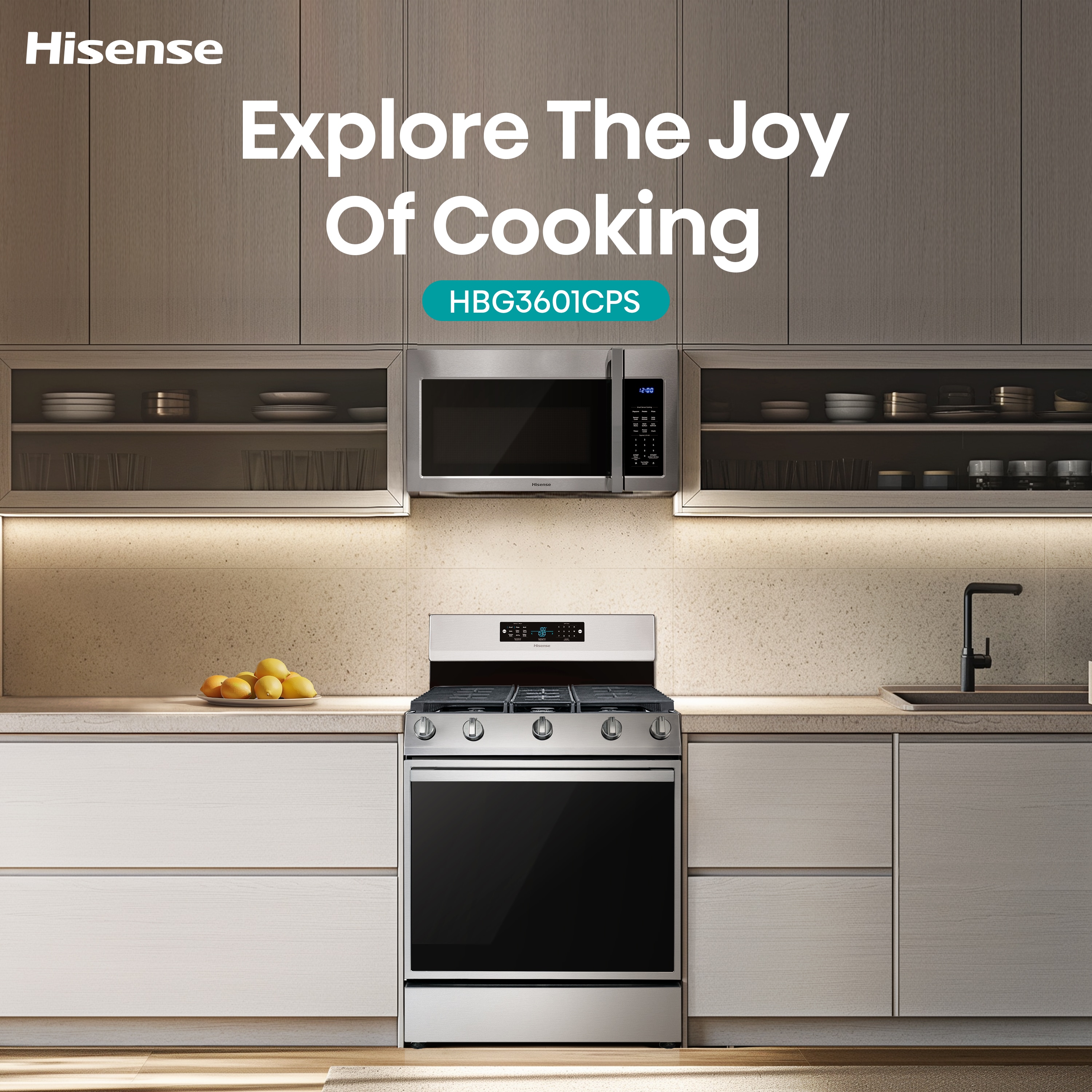 Hisense HBG3601CPS Freestanding-Gas-Ranges - View #3
