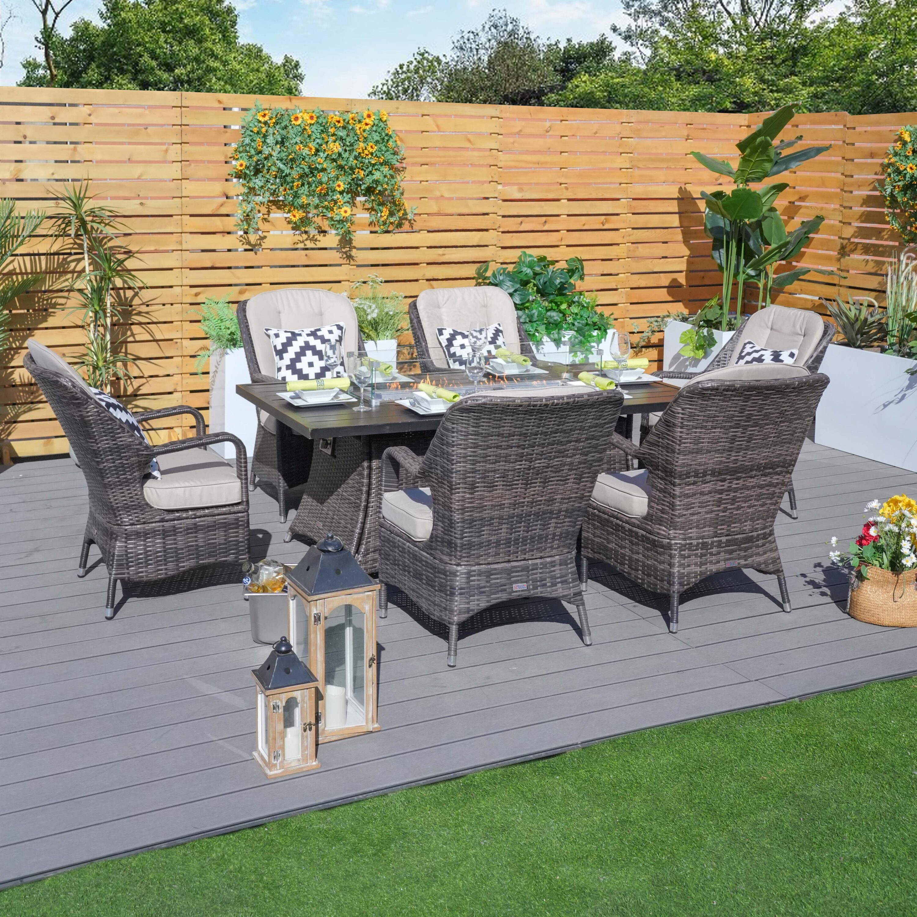 Direct Wicker DWG-1106RA-BR Patio-Dining-Sets - View #8