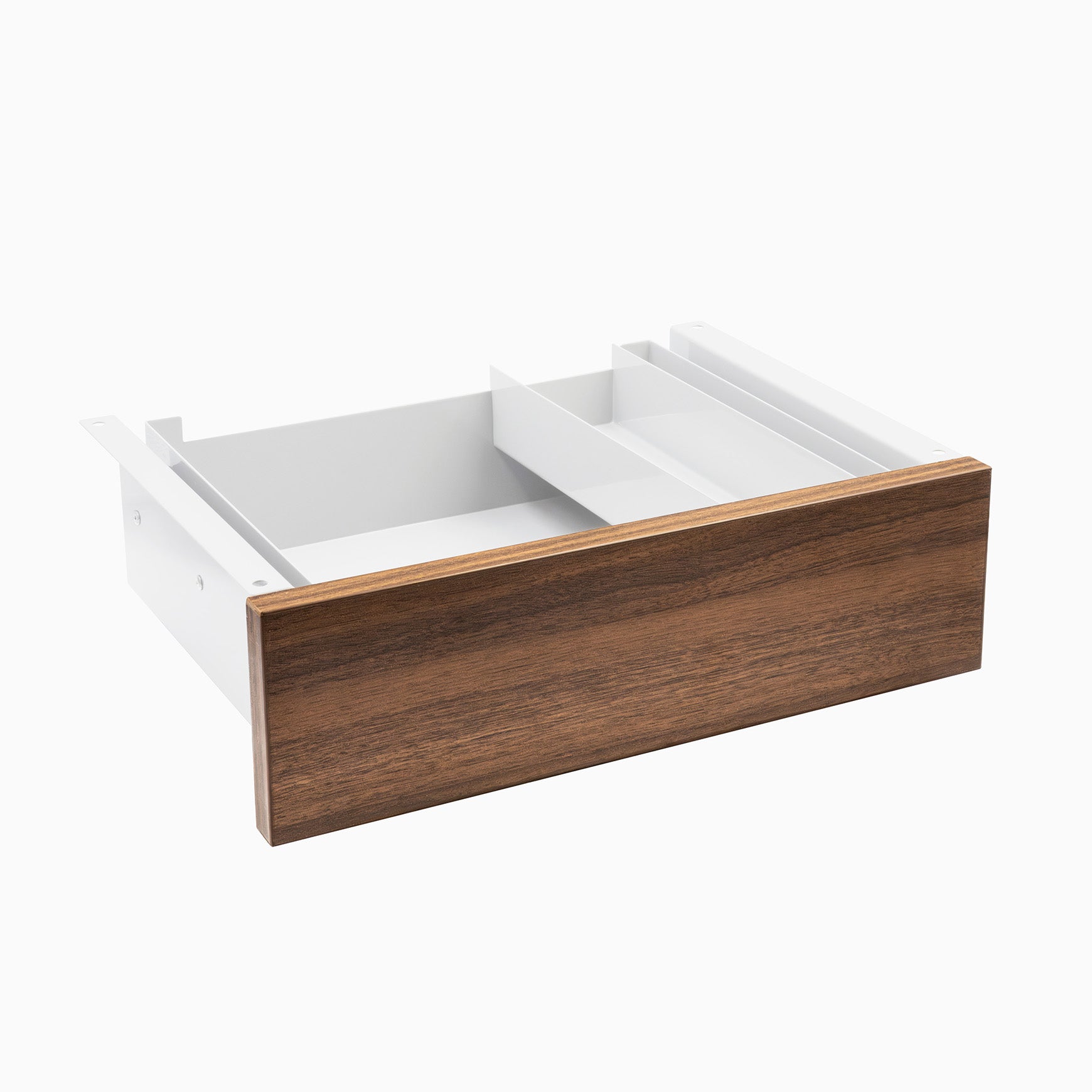 Desky Minimal Under Desk Drawer - Jarrah Legno Laminate / White in the ...
