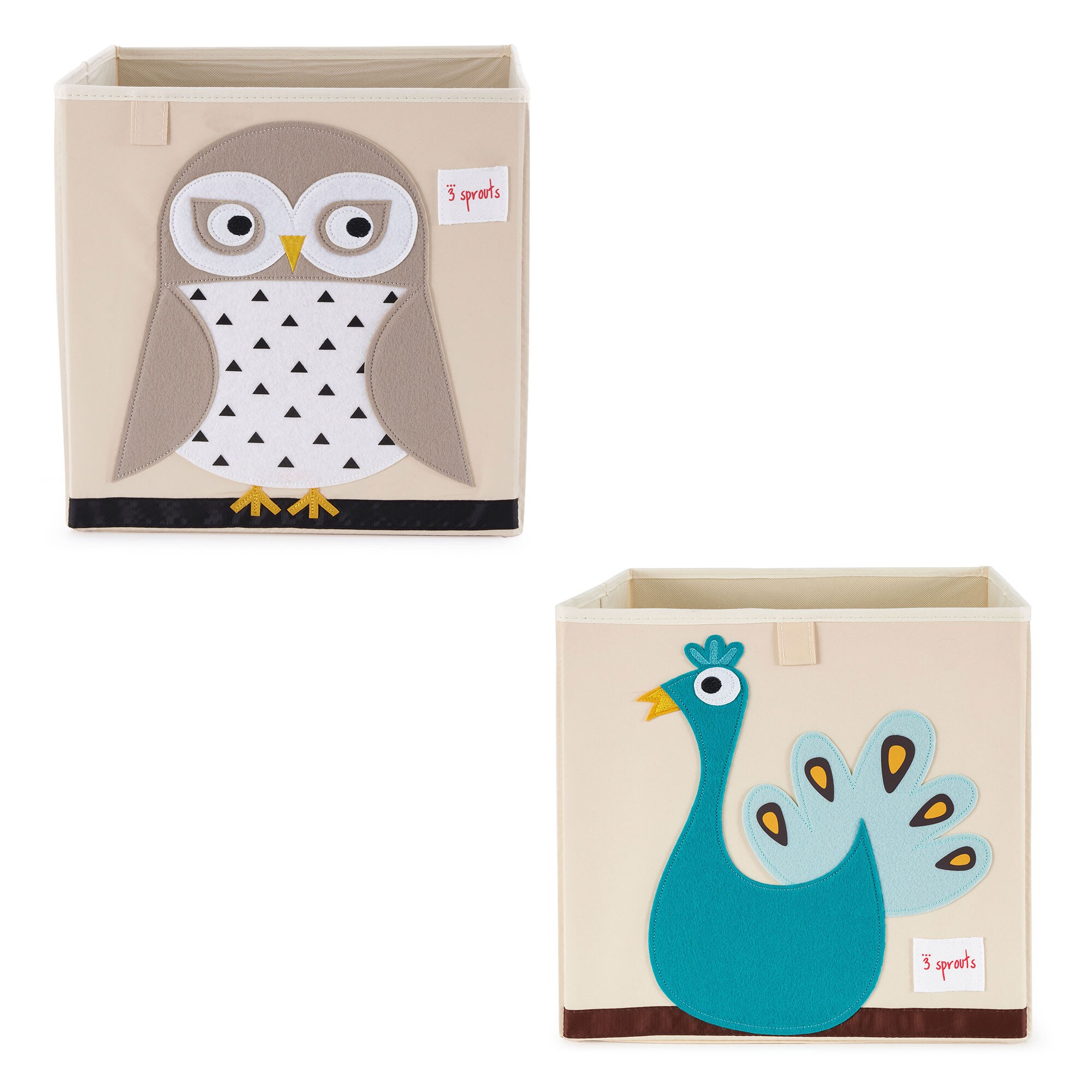 3 Sprouts 218132 2 Polyester Hamper and Basket Set