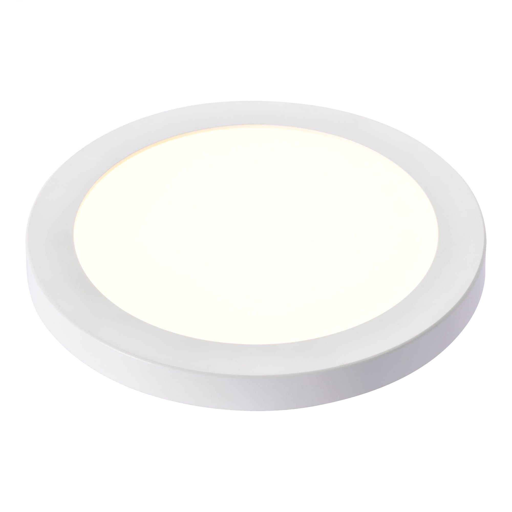 Edvivi A007-12MW 1 -Light 7-in White Integrated LED Flush Mount Light