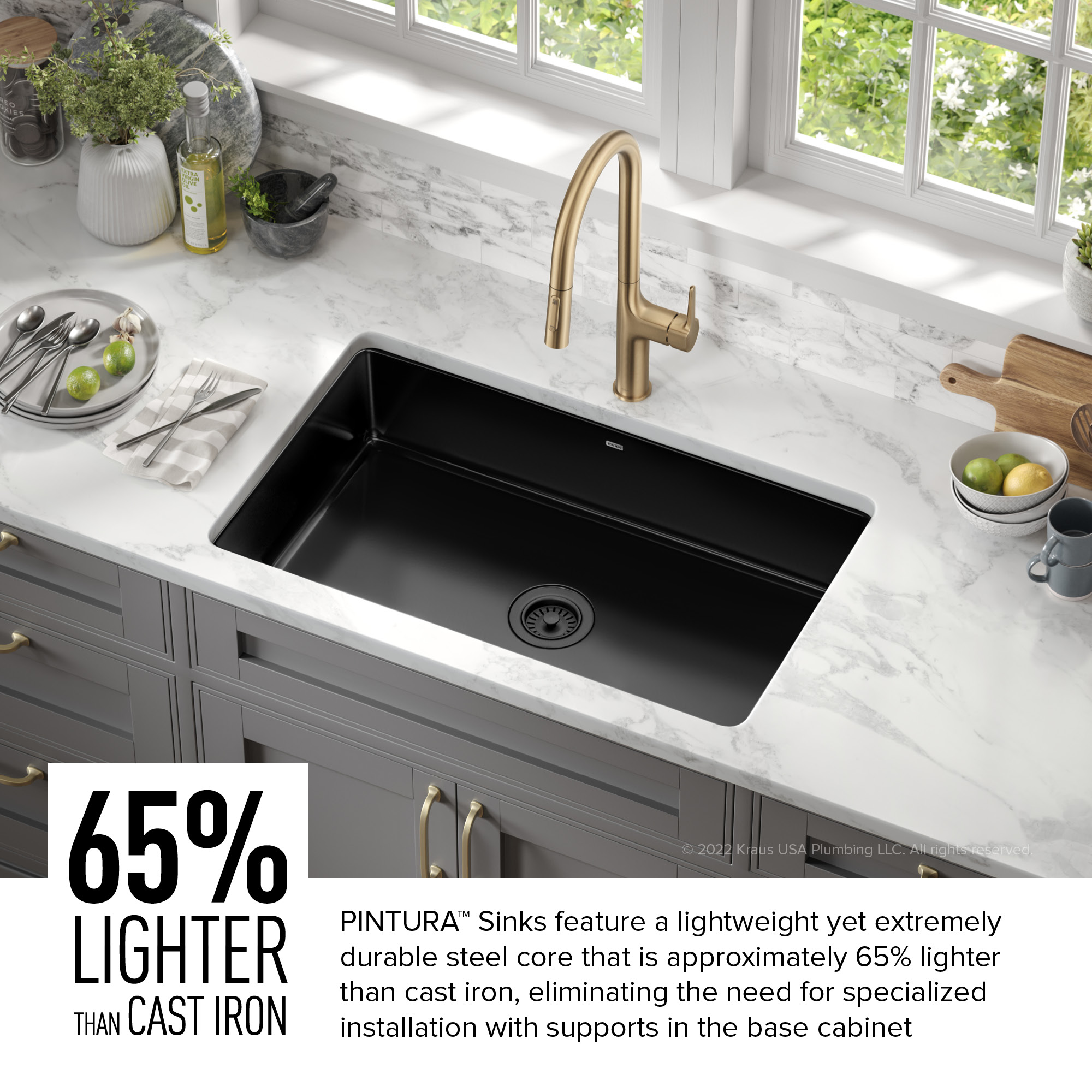 Kraus KE1US32GBL Kitchen-Sinks - View #4